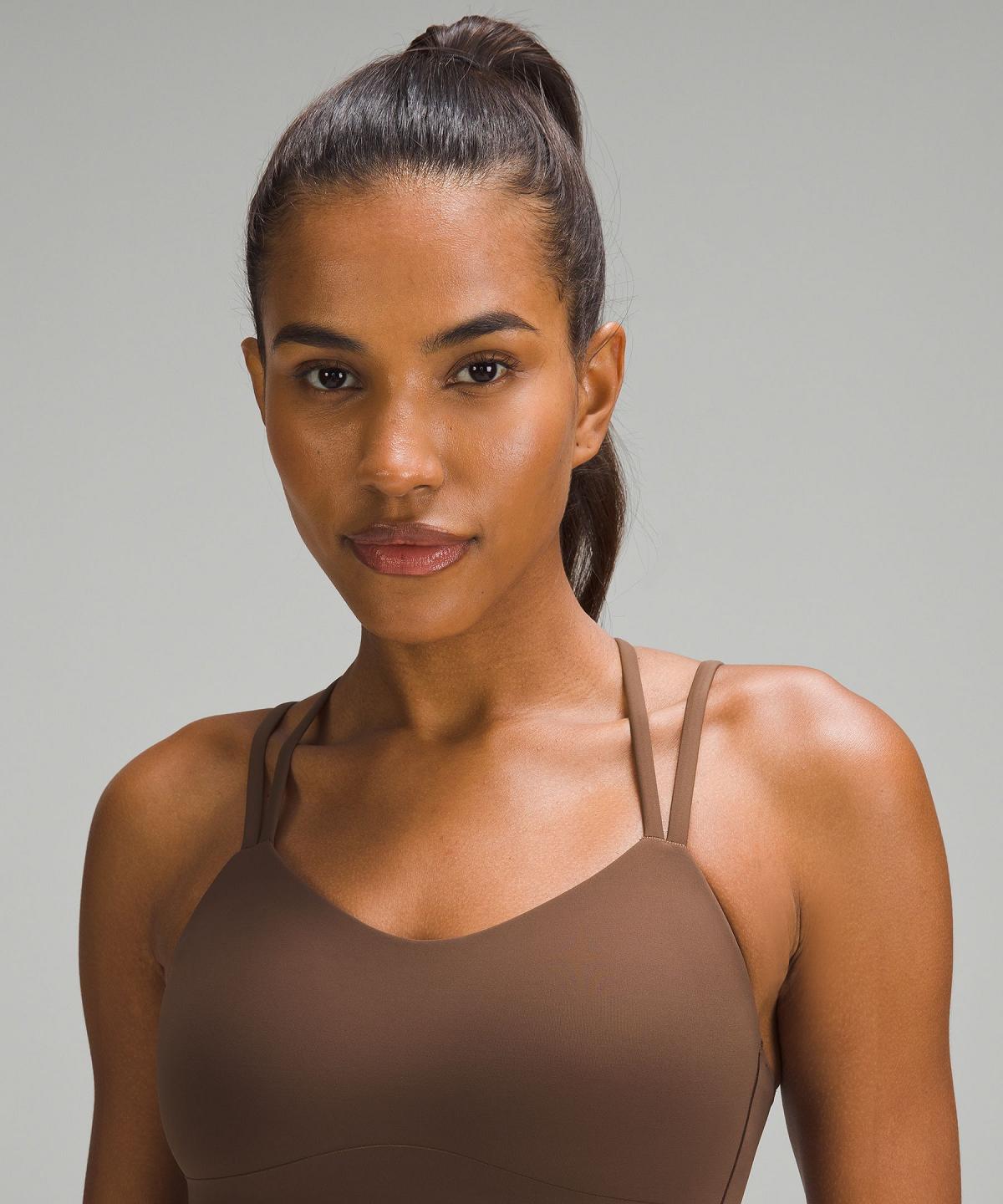 Brown Women Lululemon Like a Cloud Longline Sports Bra | AU_LuLu49379