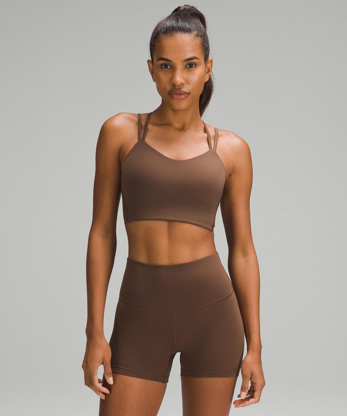 Brown Women Lululemon Like a Cloud Longline Sports Bra | AU_LuLu49379