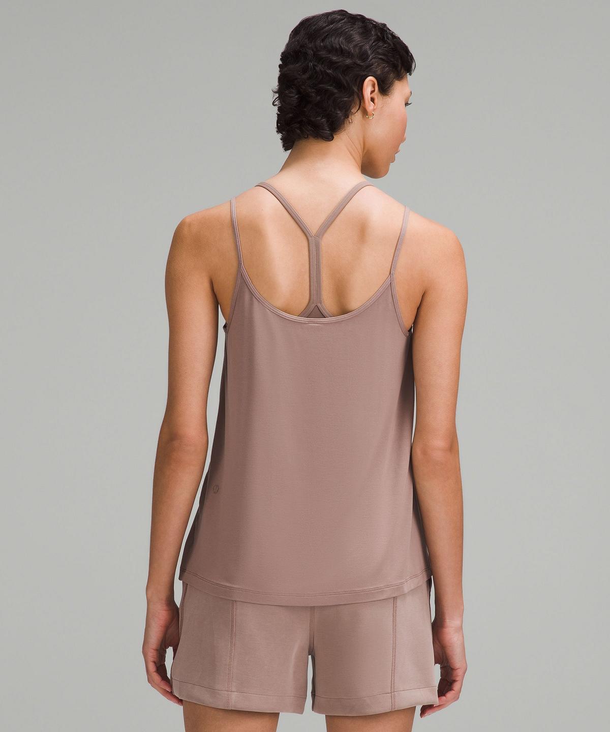 Brown Women Lululemon Modal Silk-Blend Spaghetti Strap Tank Top | AU_LuLu81732