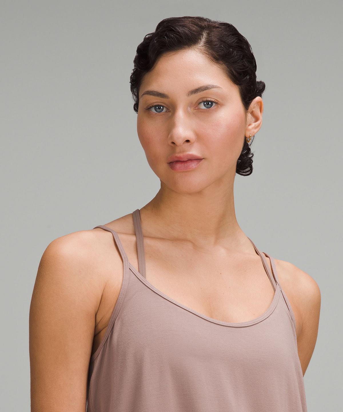 Brown Women Lululemon Modal Silk-Blend Spaghetti Strap Tank Top | AU_LuLu81732