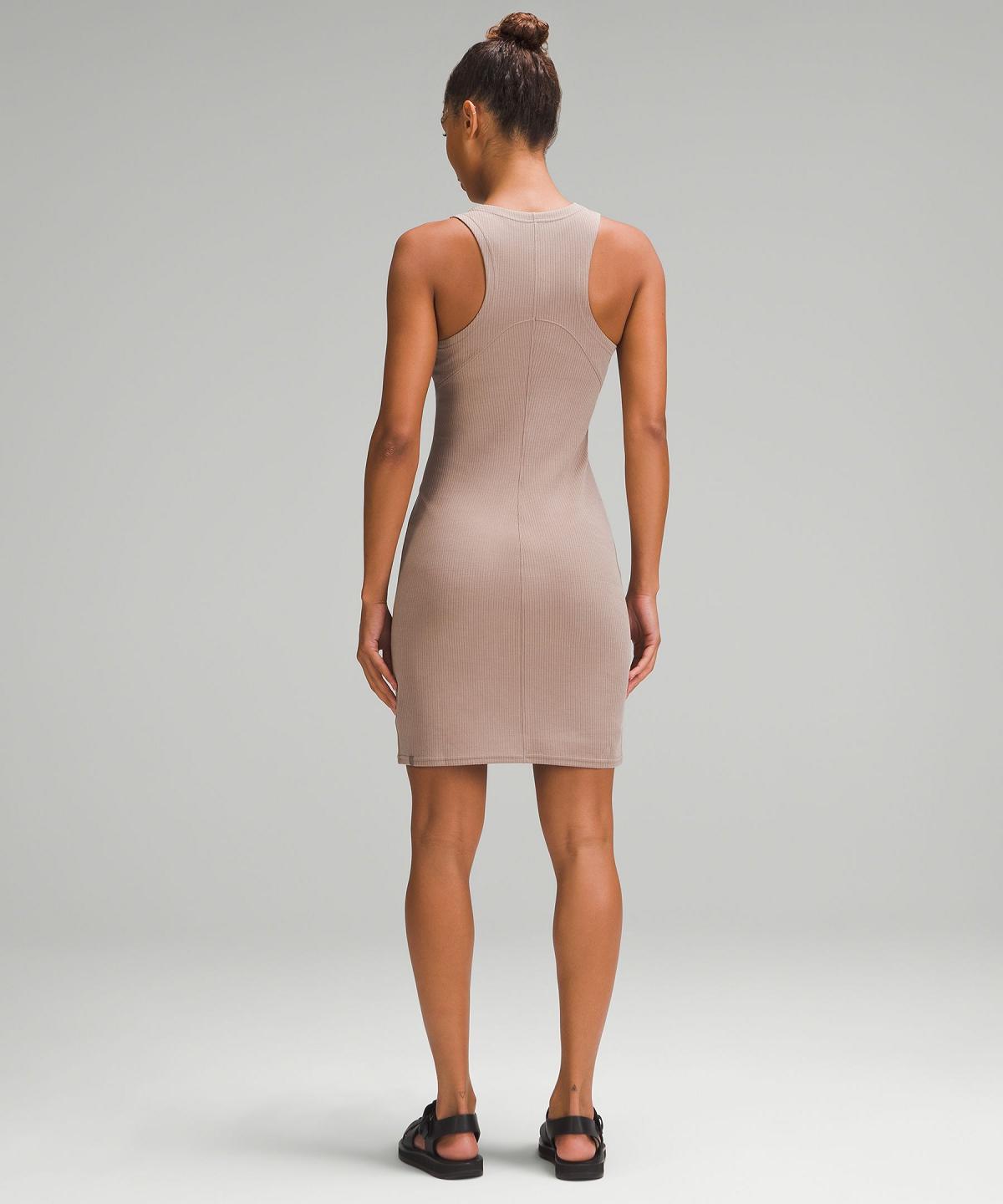 Brown Women Lululemon Ribbed Softstreme Slim-Fit Tank Dress | AU_LuLu14358