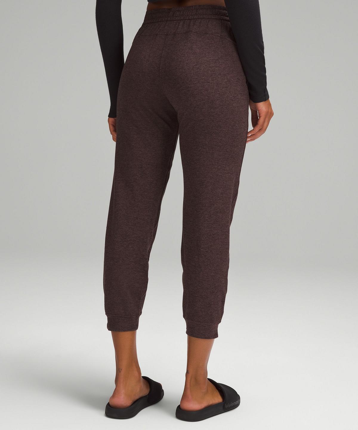 Brown Women Lululemon Soft Jersey Classic-Fit Mid-Rise Pants | AU_LuLu87533