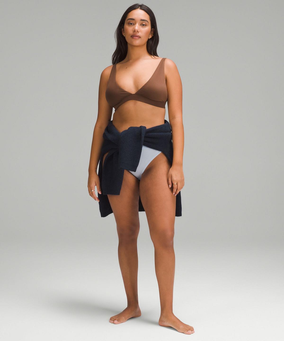 Brown Women Lululemon Wundermost Ultra-Soft Nulu Trianglelette A–D Cups Sports Bra | AU_LuLu88186