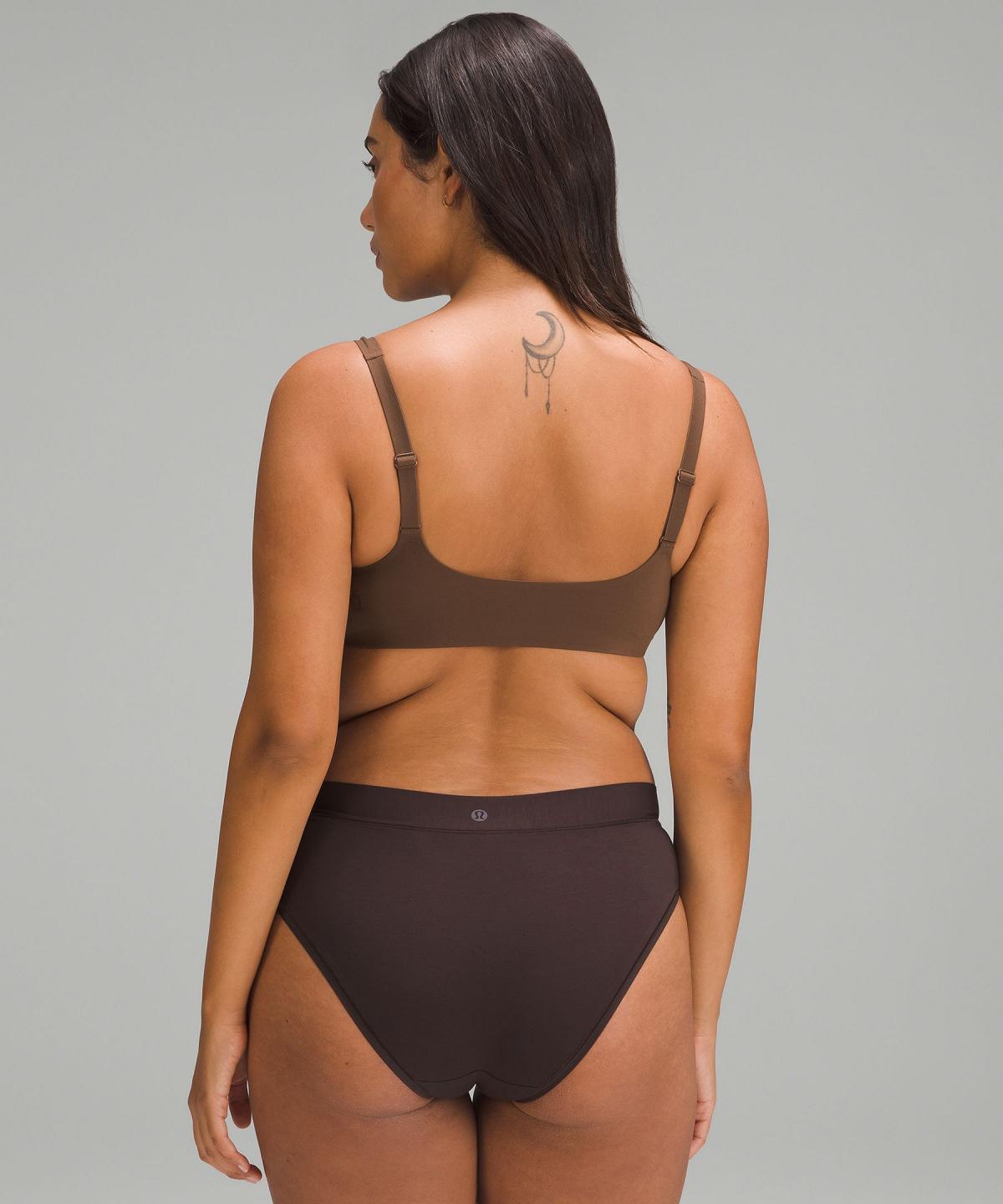 Brown Women Lululemon Wundermost Ultra-Soft Nulu Scoop-Necklette A–D Cups Sports Bra | AU_LuLu16245