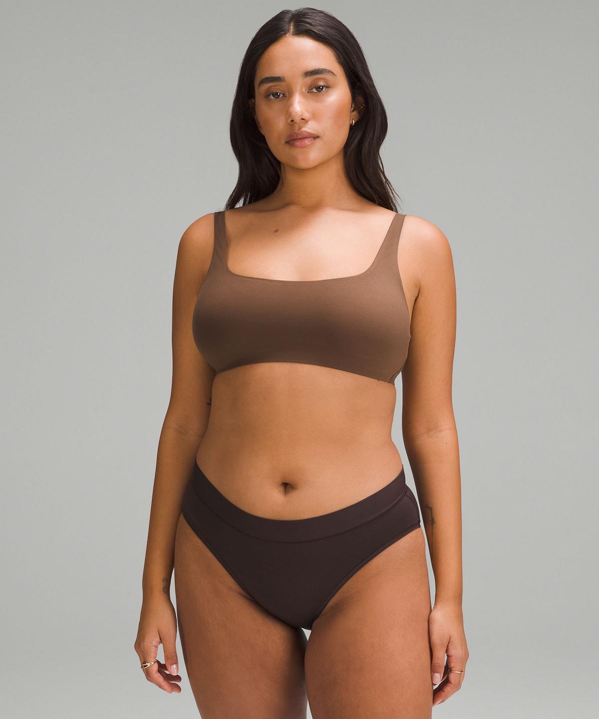 Brown Women Lululemon Wundermost Ultra-Soft Nulu Scoop-Necklette A–D Cups Sports Bra | AU_LuLu16245