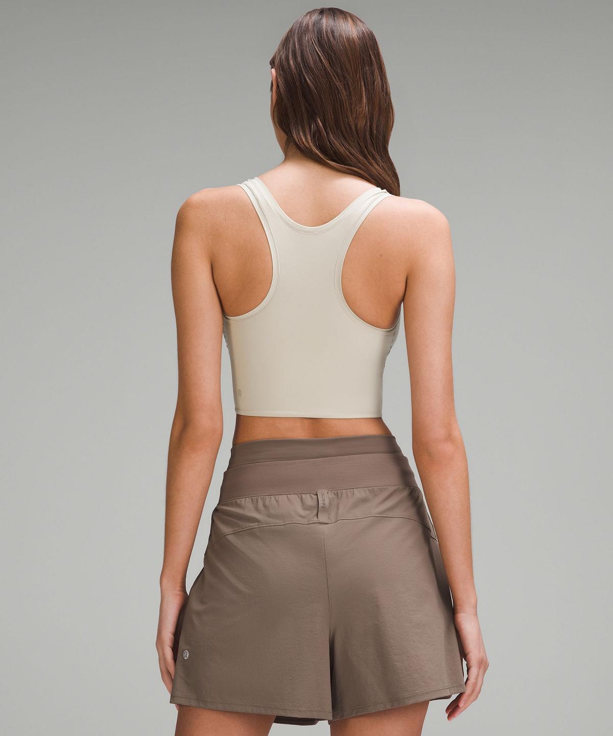 Brown Women Lululemon Wundermost Ultra-Soft Nulu Scoop-Neck Cropped Tank Top | AU_LuLu75750