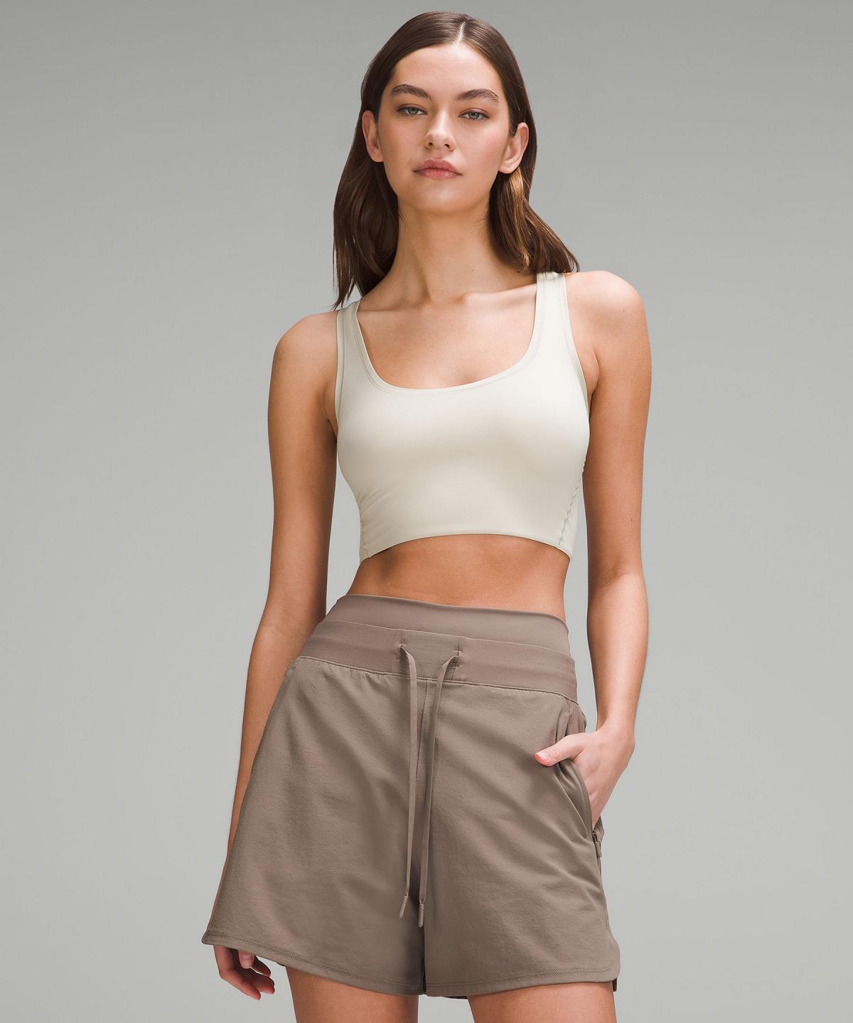 Brown Women Lululemon Wundermost Ultra-Soft Nulu Scoop-Neck Cropped Tank Top | AU_LuLu75750