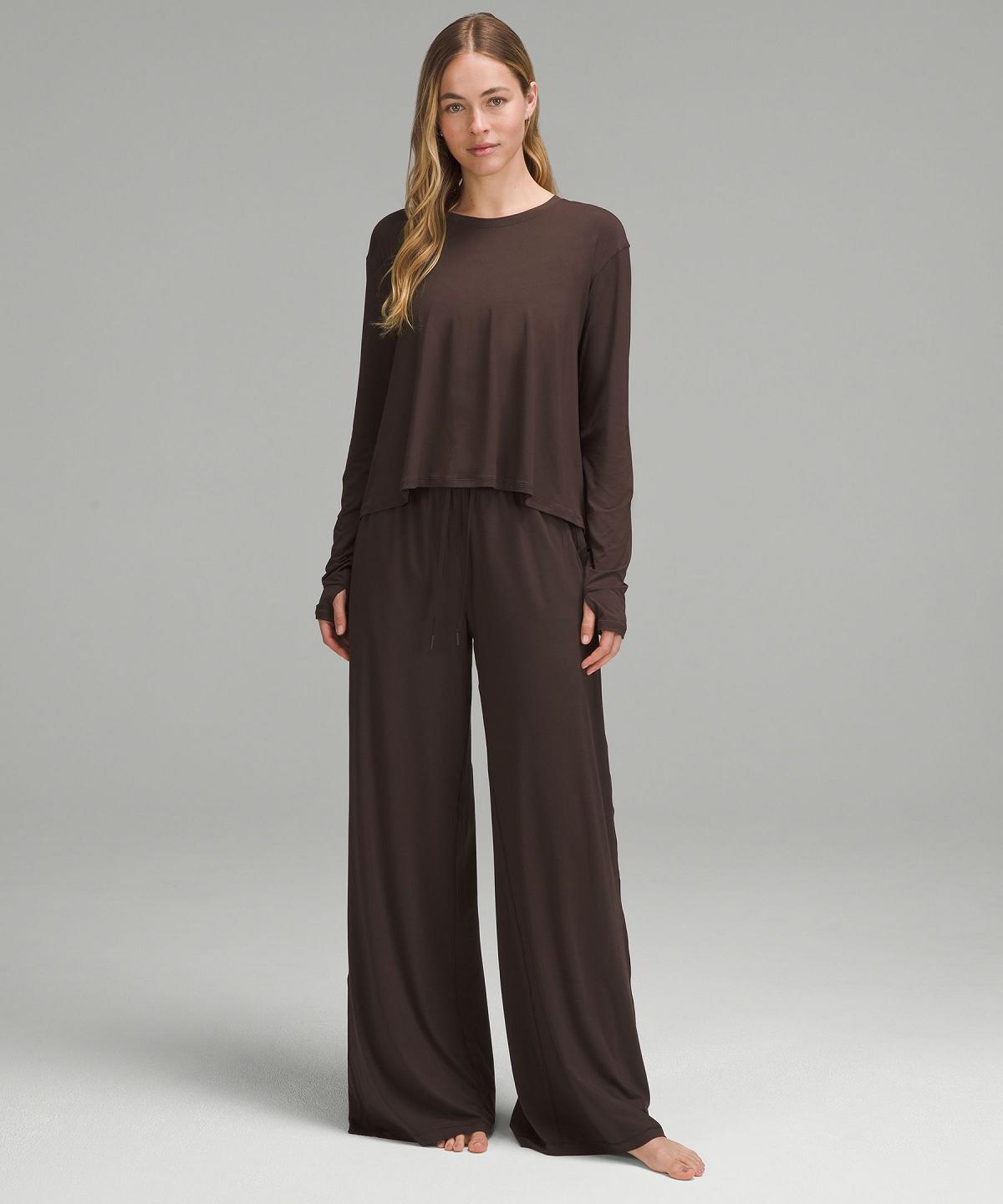 Coffee Women Lululemon Modal High-Rise Wide-Leg Lounge Pants | AU_LuLu62801