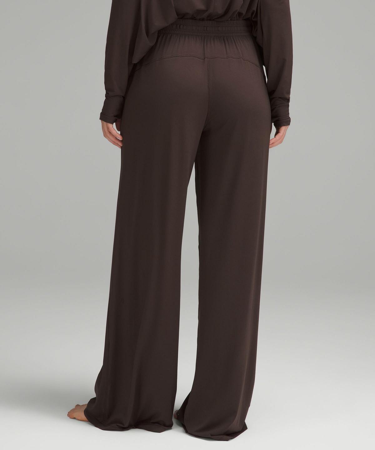 Coffee Women Lululemon Modal High-Rise Wide-Leg Lounge Pants | AU_LuLu62801