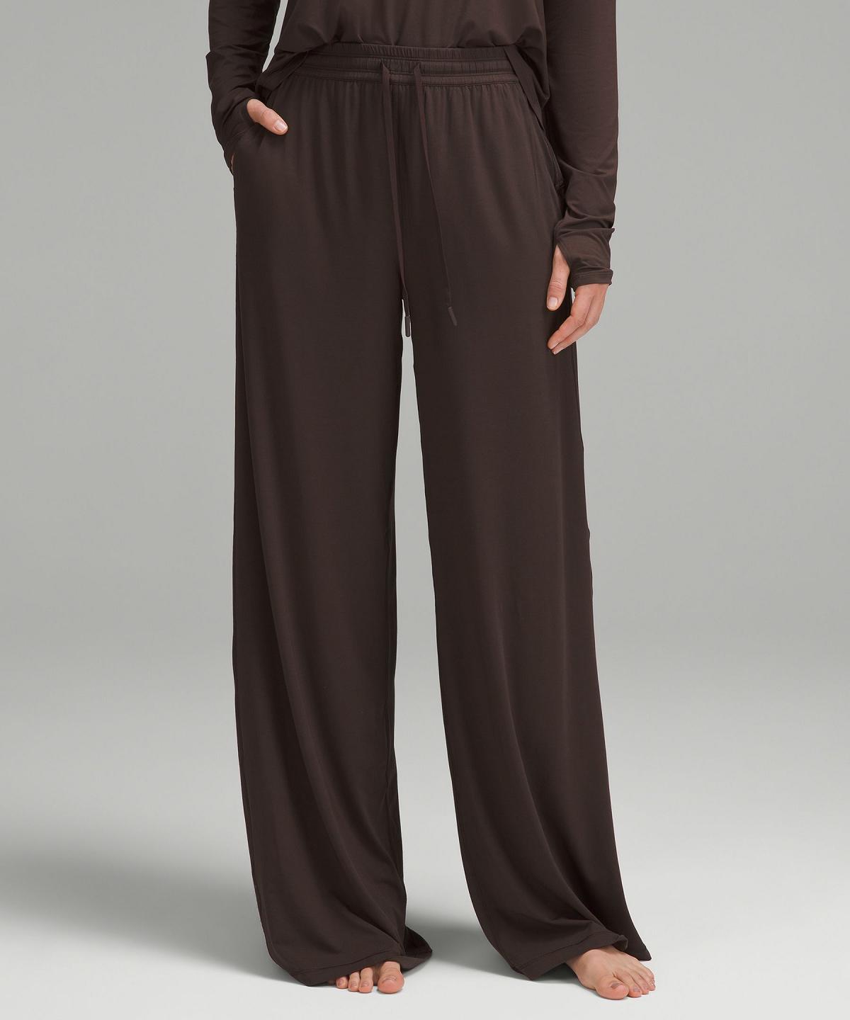 Coffee Women Lululemon Modal High-Rise Wide-Leg Lounge Pants | AU_LuLu62801