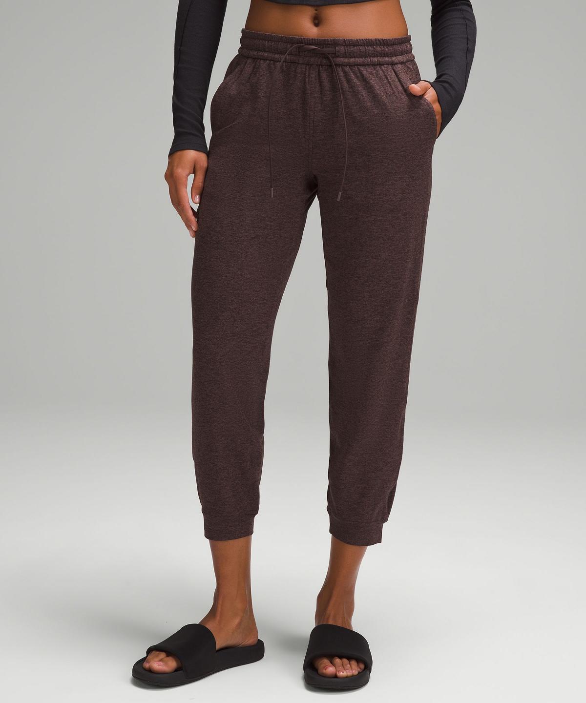 Coffee Women Lululemon Soft Jersey Classic-Fit Mid-Rise Joggers | AU_LuLu96679