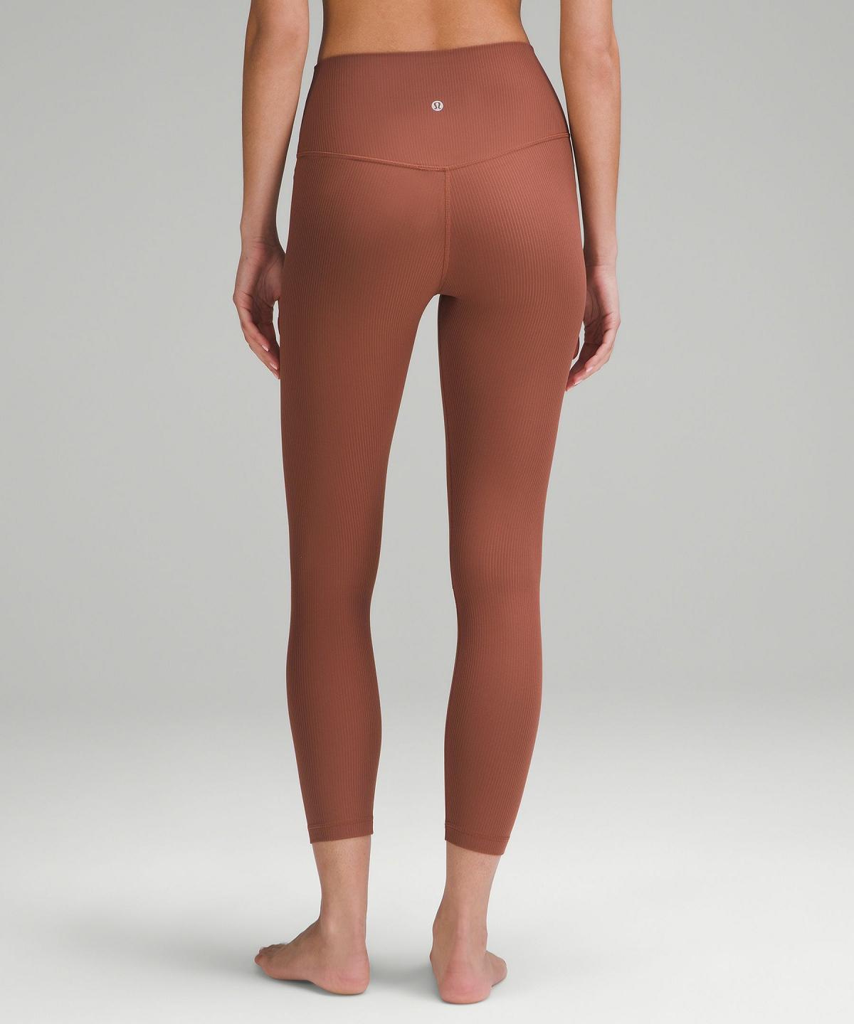 Copper Women Lululemon Align™ High-Rise Ribbed Pant 25" Leggings | AU_LuLu74143