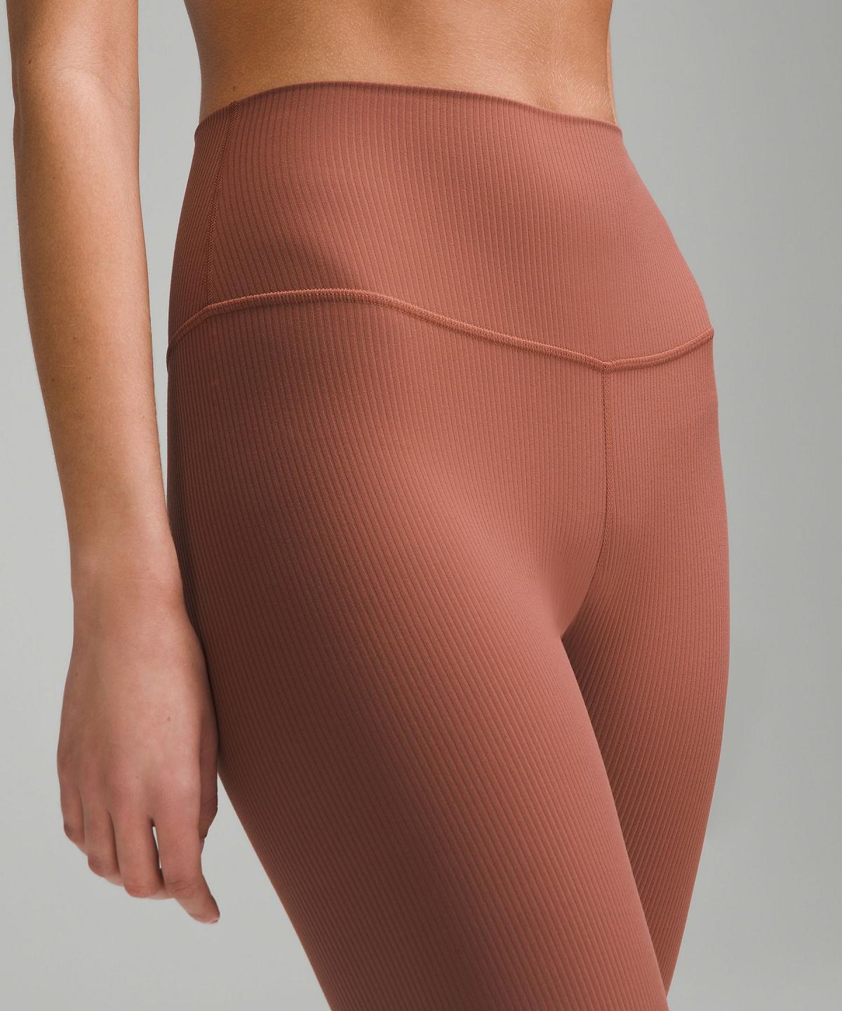 Copper Women Lululemon Align™ High-Rise Ribbed Pant 25" Leggings | AU_LuLu74143