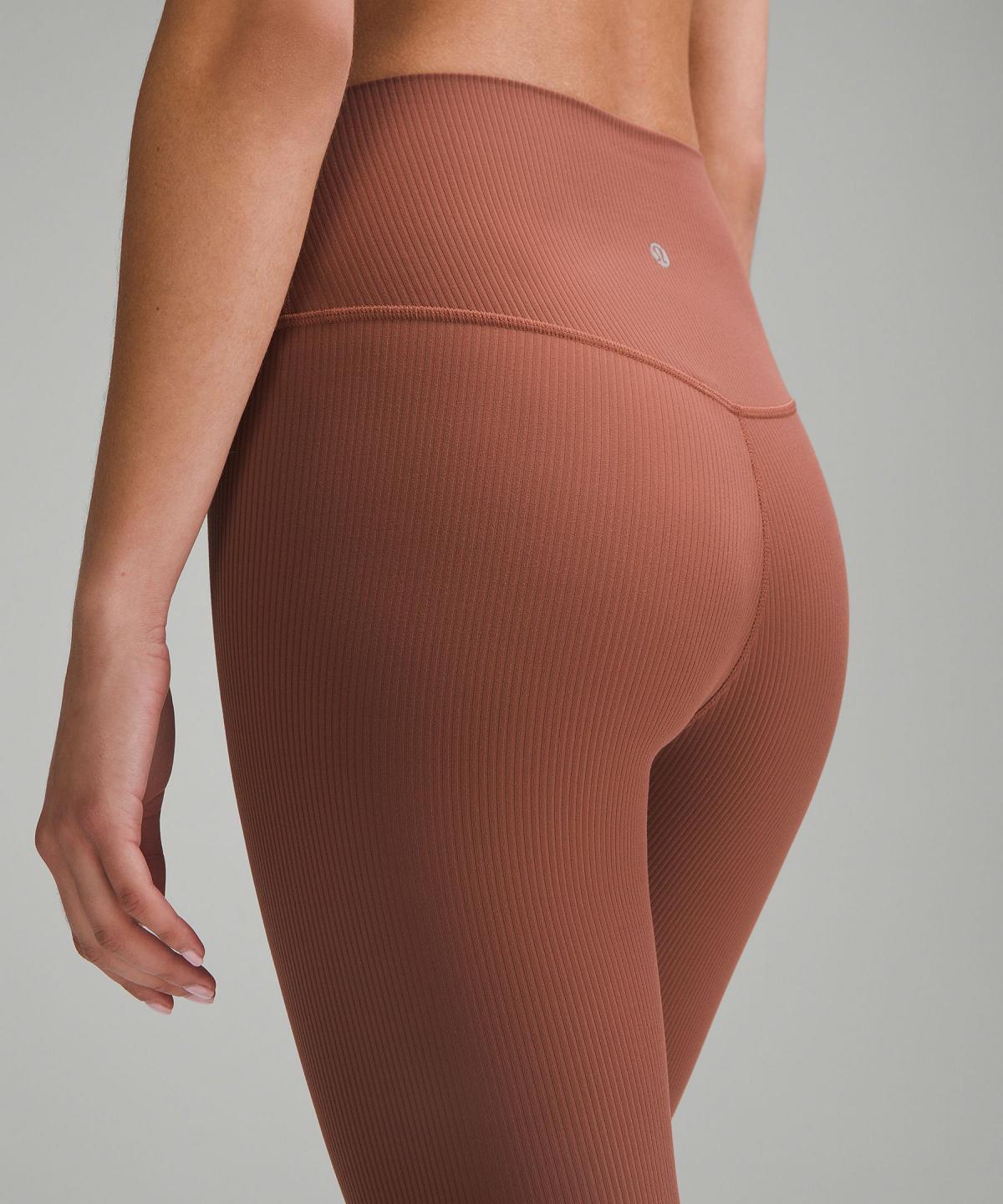 Copper Women Lululemon Align™ High-Rise Ribbed Pant 25" Leggings | AU_LuLu74143