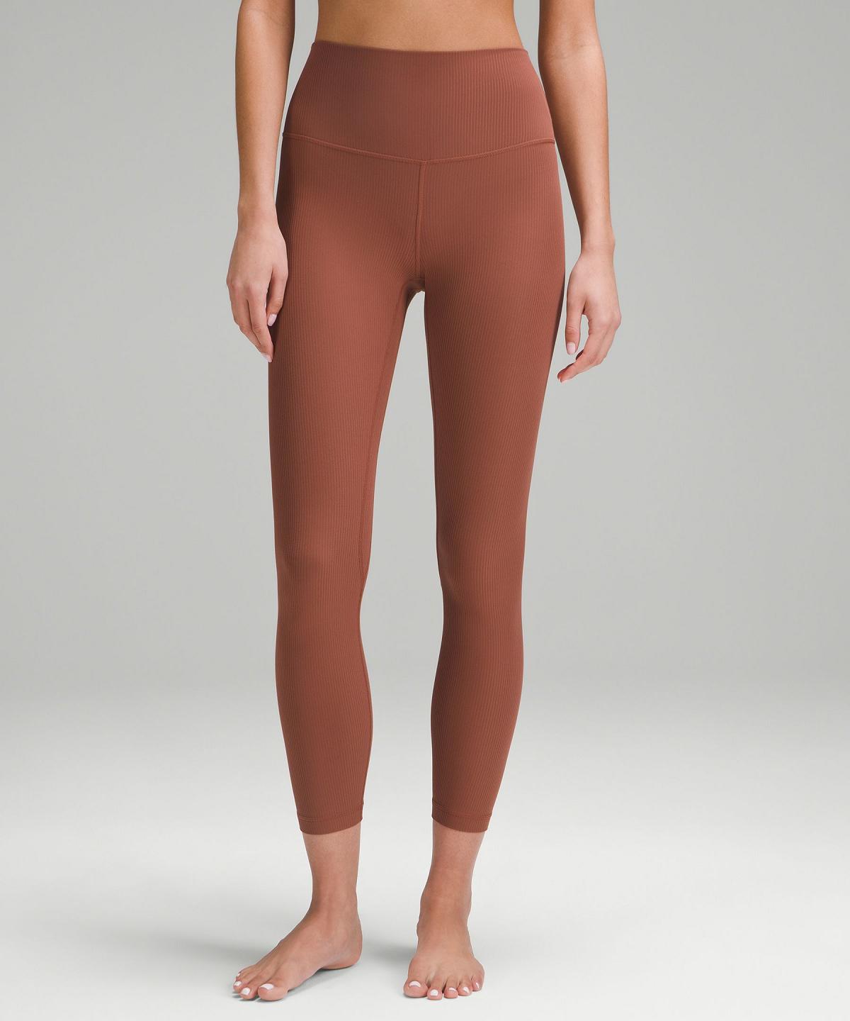 Copper Women Lululemon Align™ High-Rise Ribbed Pant 25" Leggings | AU_LuLu74143