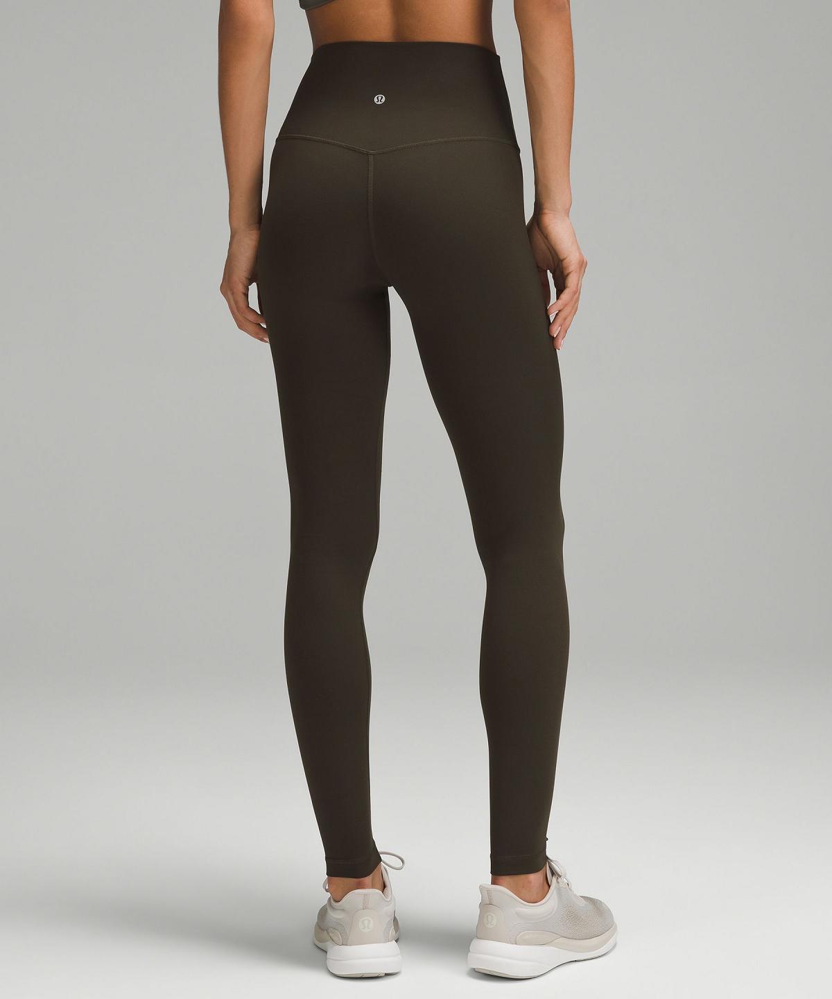 Dark Olive Women Lululemon Align™ High-Rise Pant 31" Leggings | AU_LuLu44189