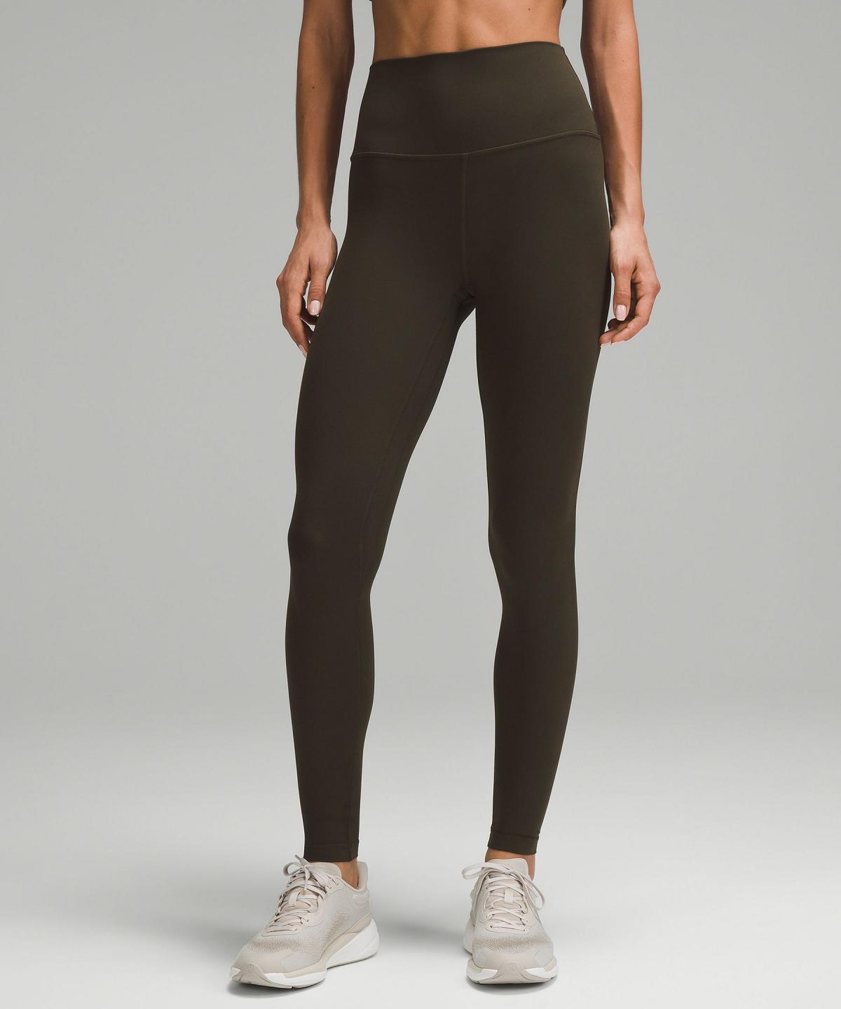 Dark Olive Women Lululemon Align™ High-Rise Pant 31" Leggings | AU_LuLu44189