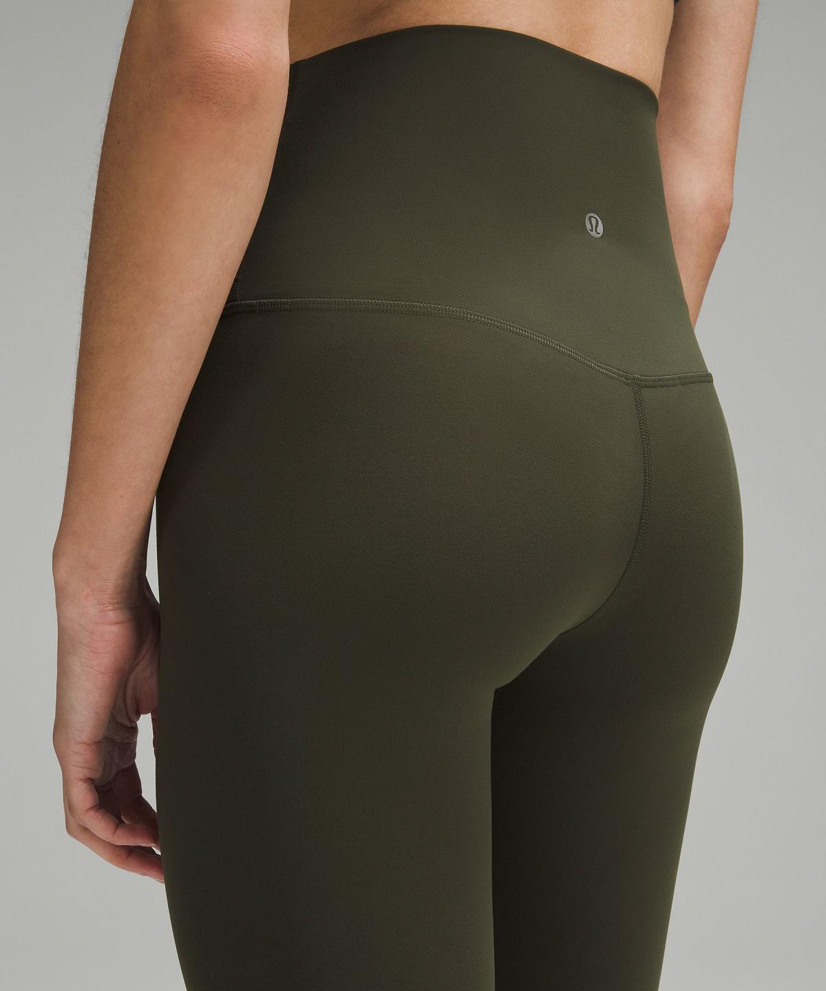 Dark Olive Women Lululemon Align™ Super-High-Rise Pant 28" Leggings | AU_LuLu63271