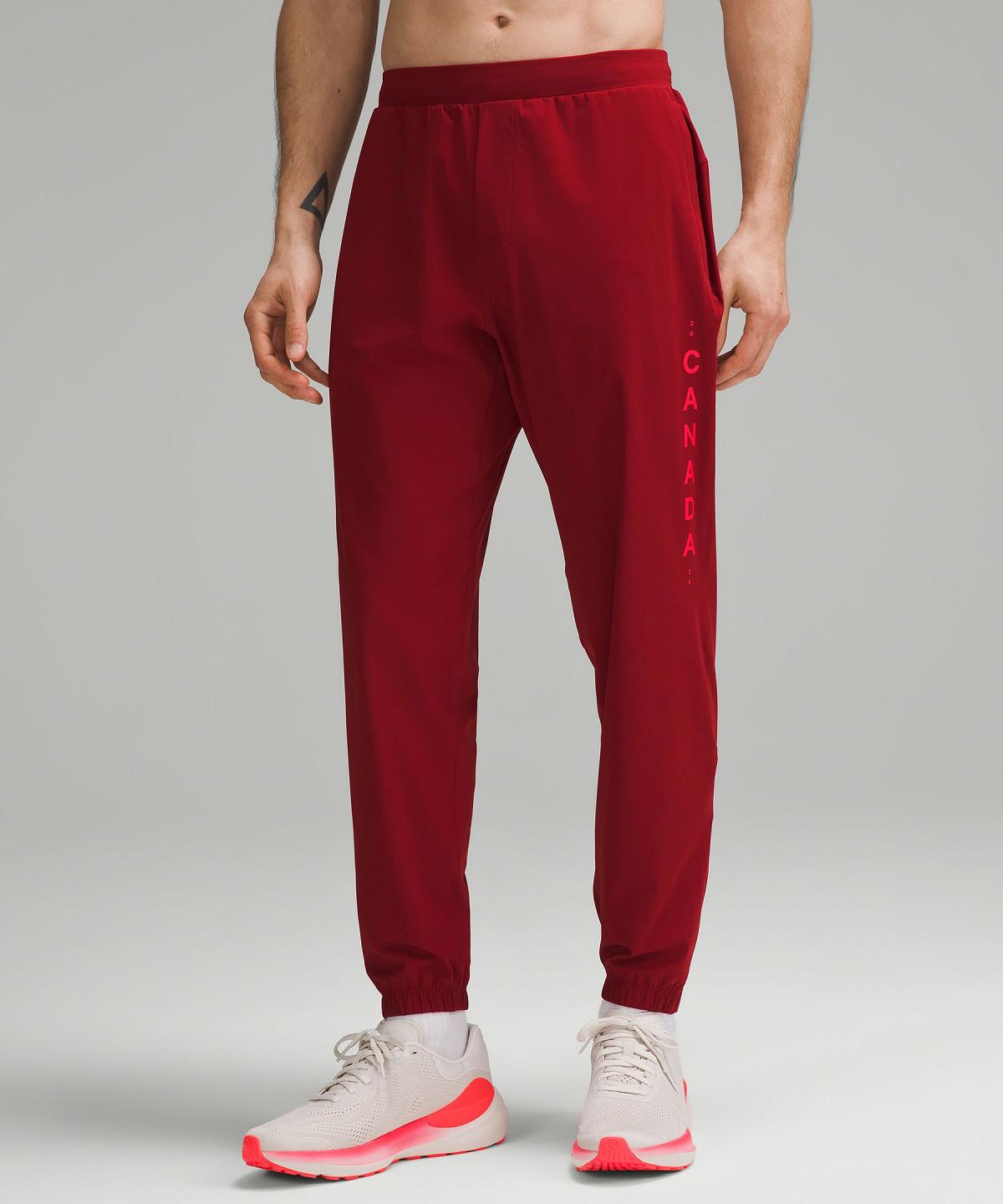 Dark Red Men Lululemon Team Canada Surge Pants | AU_LuLu77231