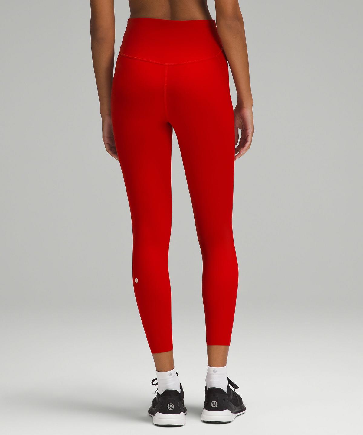 Dark Red Women Lululemon Base Pace High-Rise Tight 25" Leggings | AU_LuLu43848