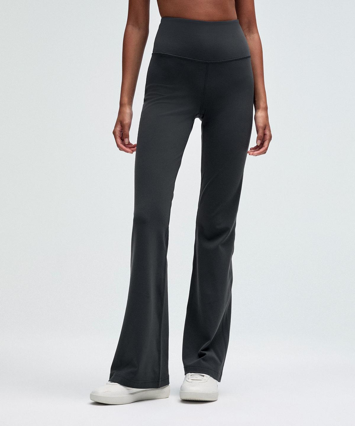 Deep Grey Women Lululemon Groove Nulu Super-High-Rise Flared Pant Leggings | AU_LuLu77280