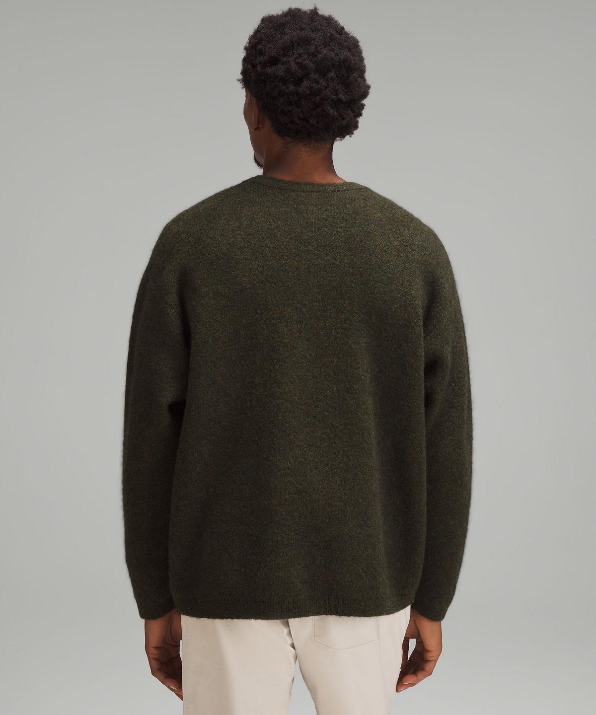 Green Men Lululemon Alpaca Wool-Blend Crewneck Sweaters | AU_LuLu73626