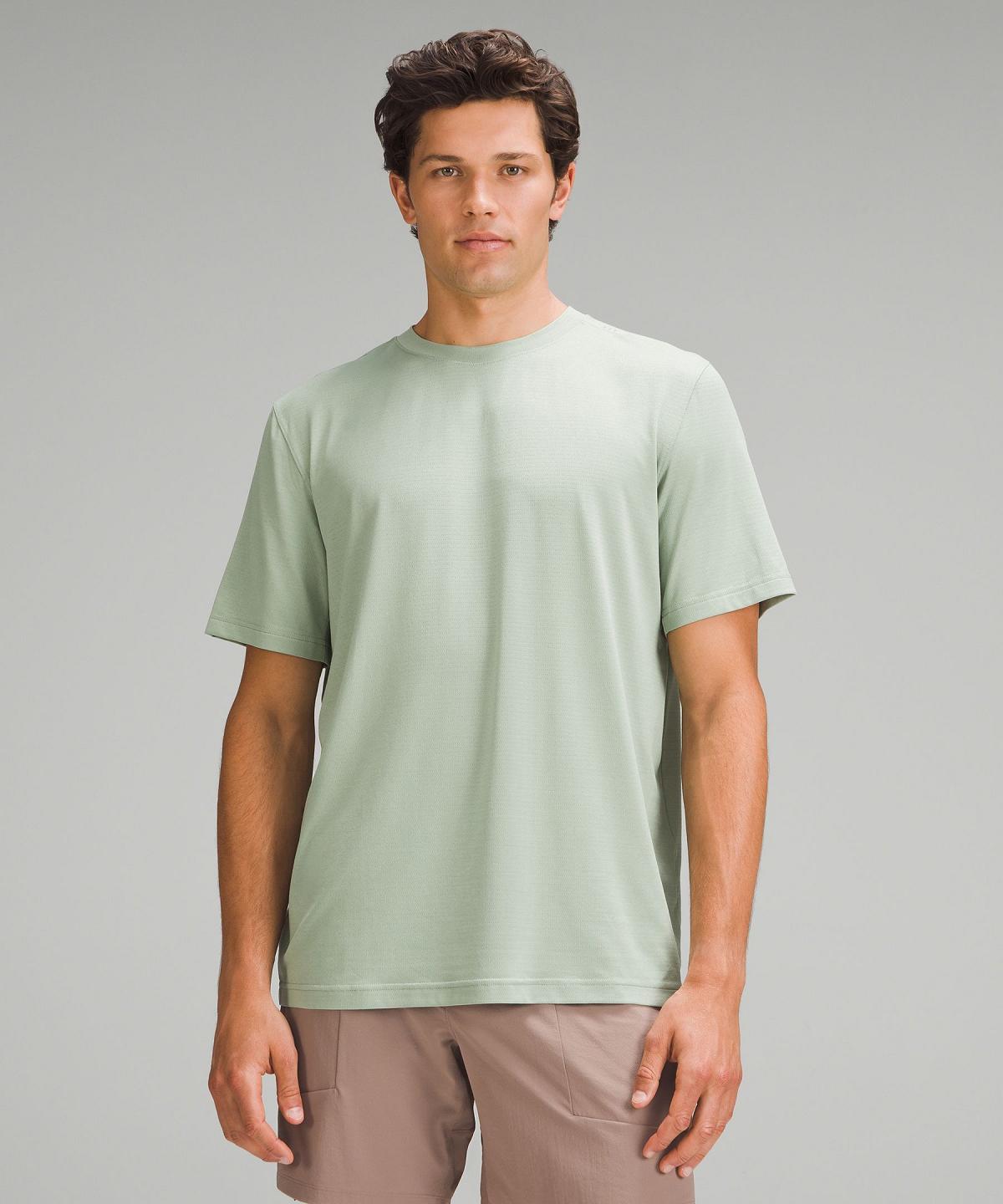 Green Men Lululemon License to Train Relaxed-Fit Short-Sleeve Shirts | AU_LuLu47914