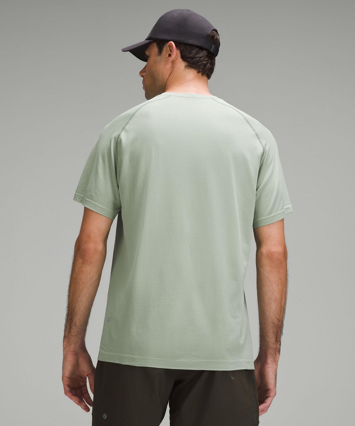 Green Men Lululemon Metal Vent Tech Short-Sleeve Shirts | AU_LuLu82271