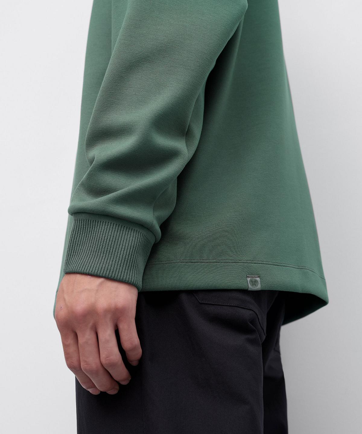 Green Men Lululemon Softstreme Oversized-Fit Long-Sleeve Henley Hoodies & Sweatshirts | AU_LuLu52403