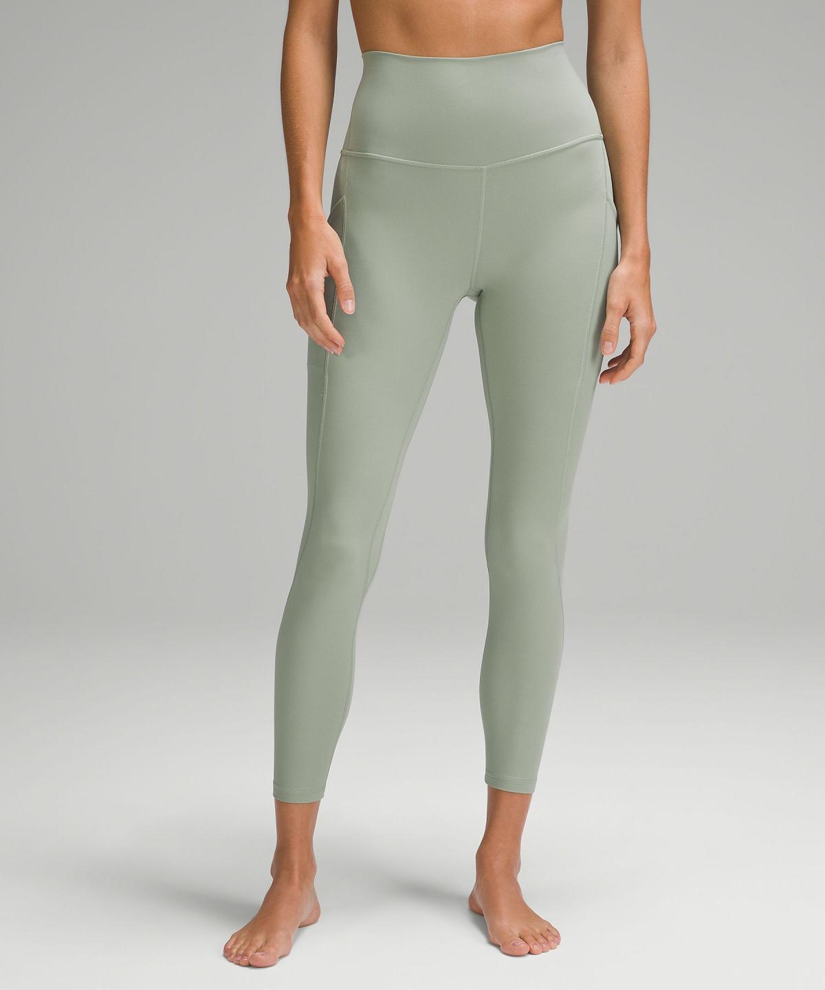 Green Women Lululemon Align™ High-Risewith Pockets 25" Pants | AU_LuLu34340