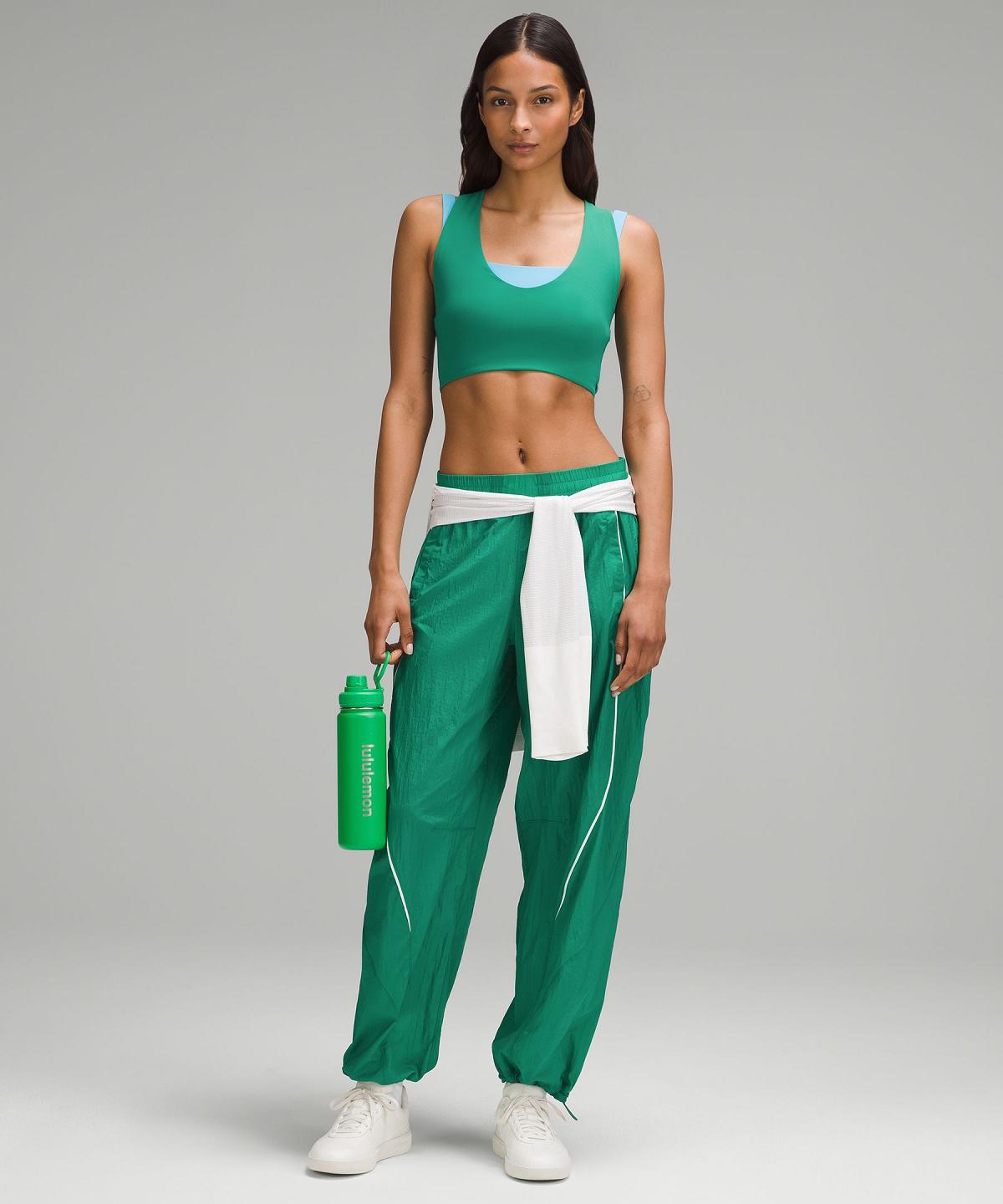 Green Women Lululemon Bend This Scoop and Cross Sports Bra | AU_LuLu86875