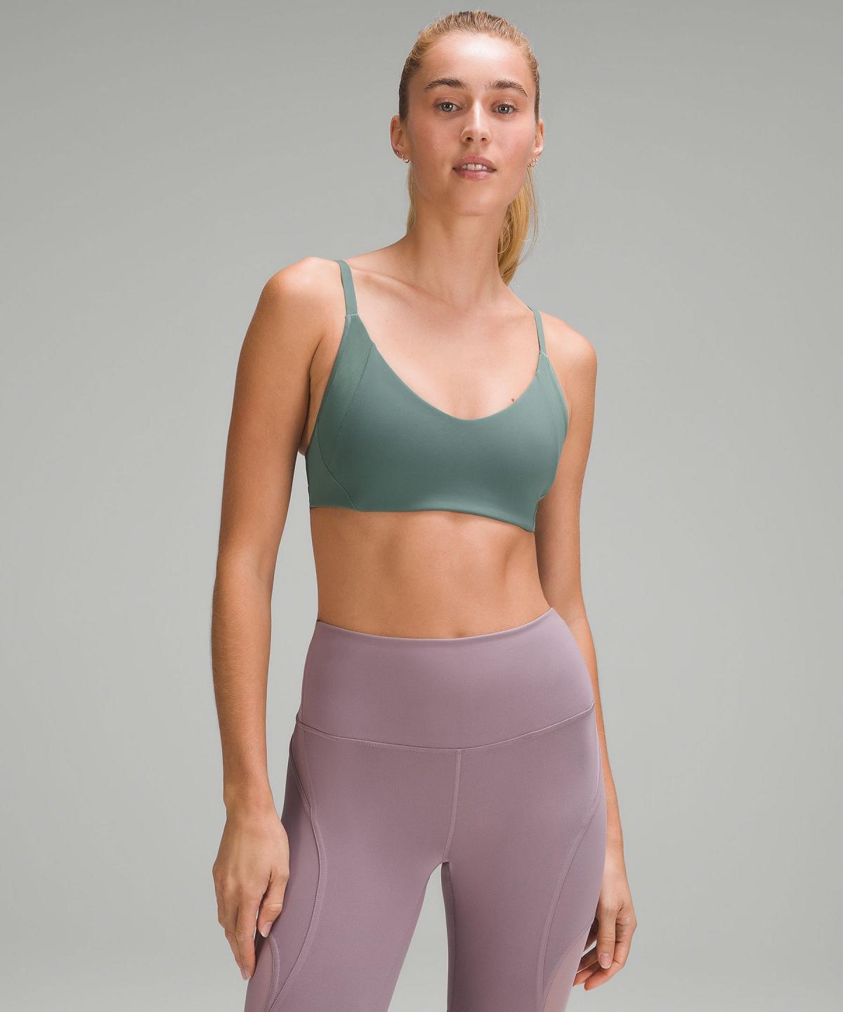 Green Women Lululemon Everlux with Mesh Train Sports Bra | AU_LuLu32674