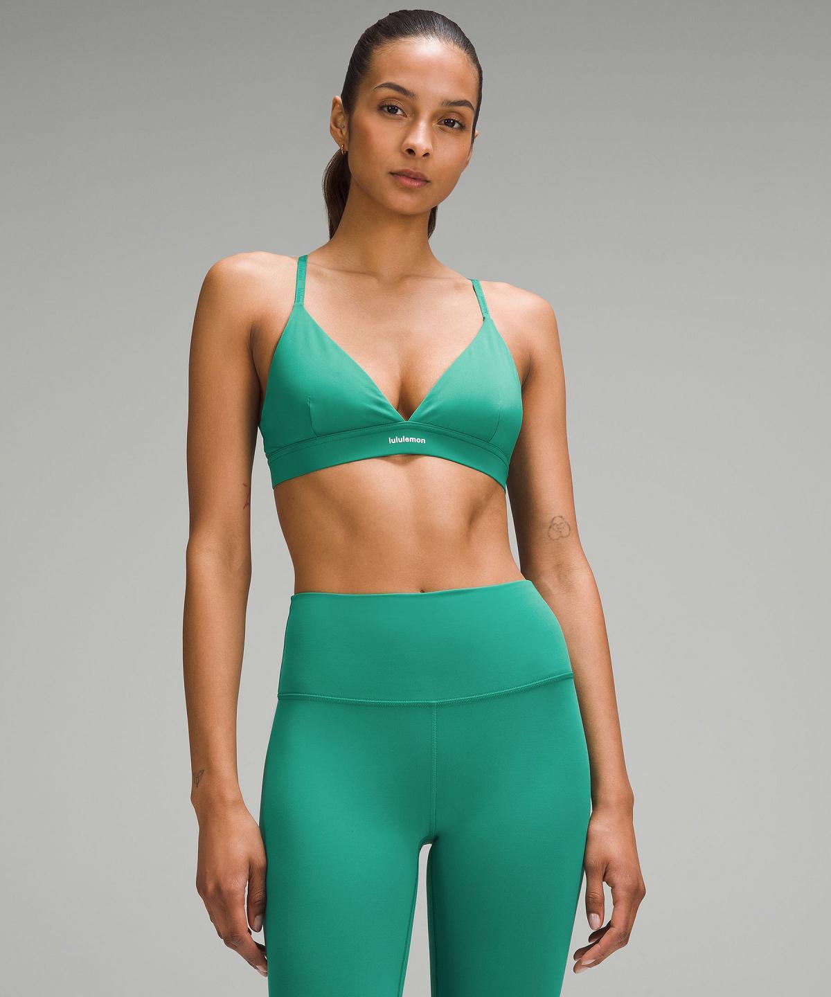 Green Women Lululemon License to Train Triangle Sports Bra | AU_LuLu40221