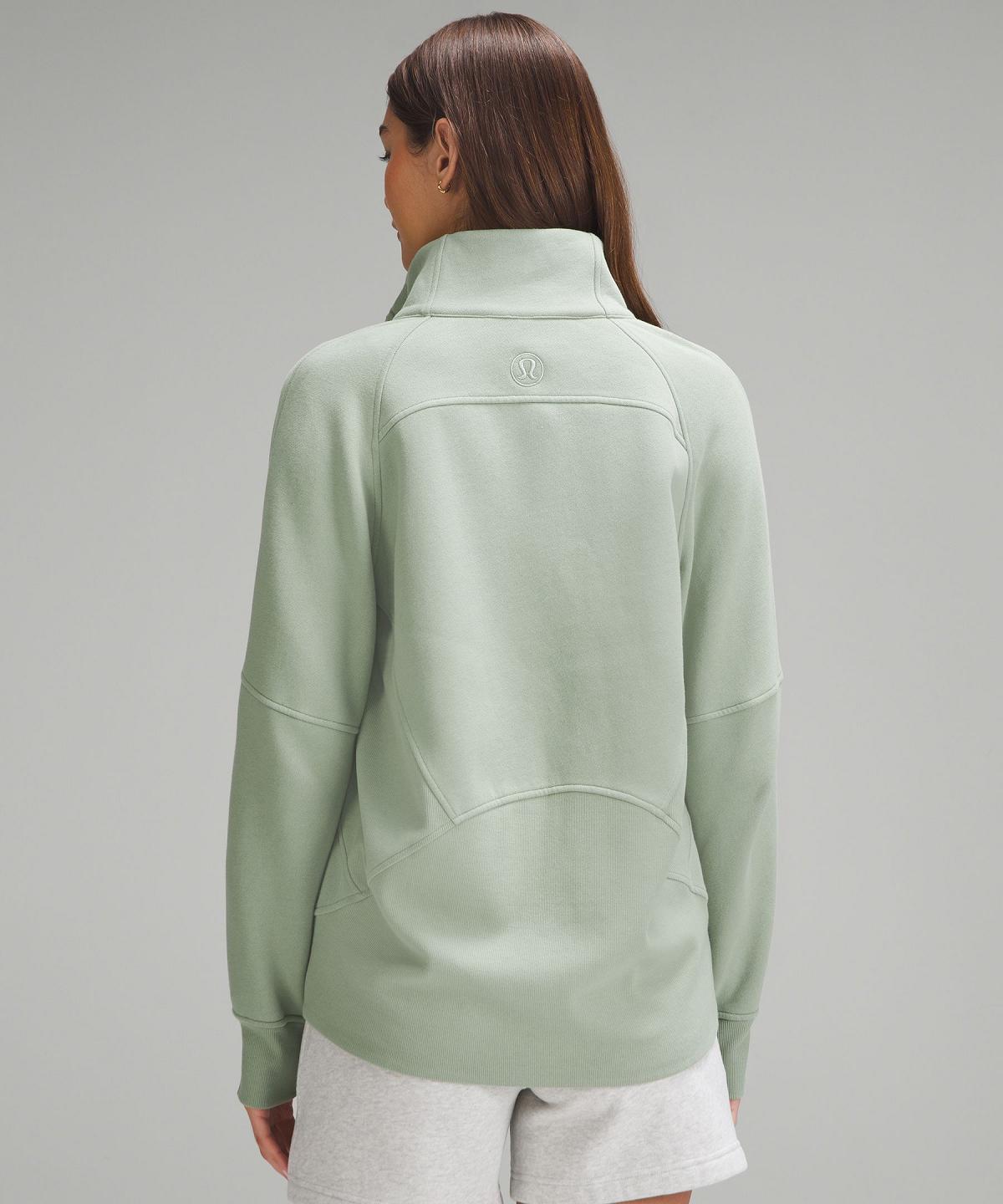 Green Women Lululemon Scuba Oversized Funnel-Neck Full Zip Hoodies & Sweatshirts | AU_LuLu95393