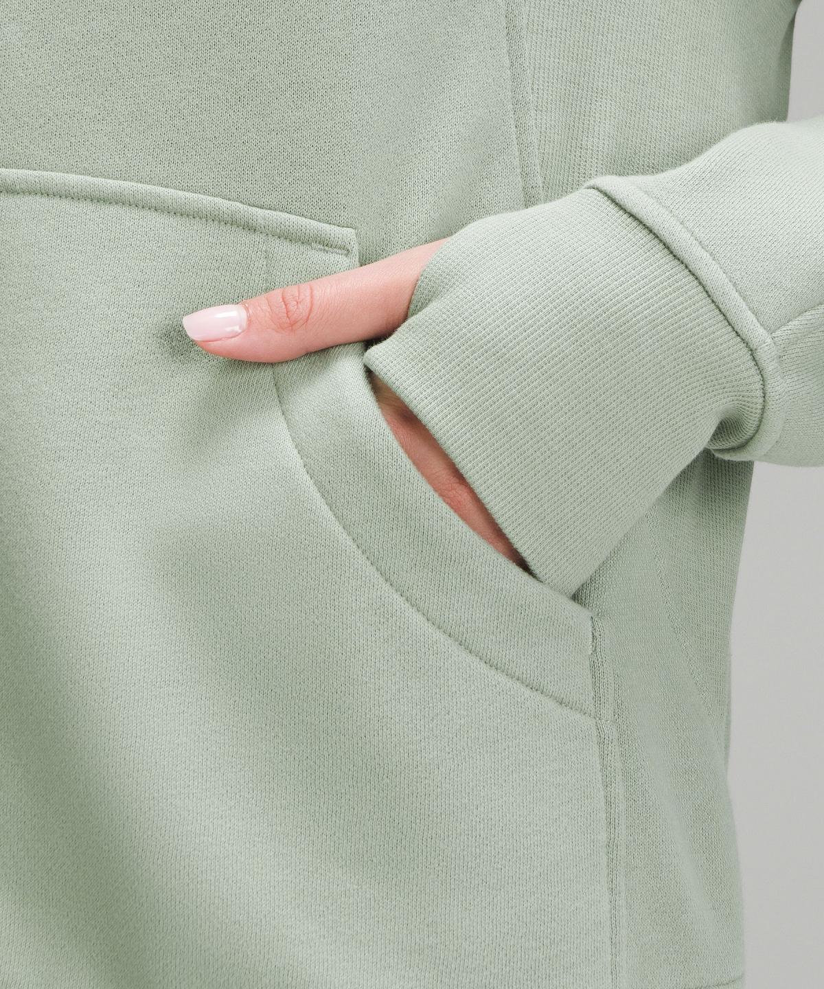 Green Women Lululemon Scuba Oversized Funnel-Neck Full Zip Hoodies & Sweatshirts | AU_LuLu95393