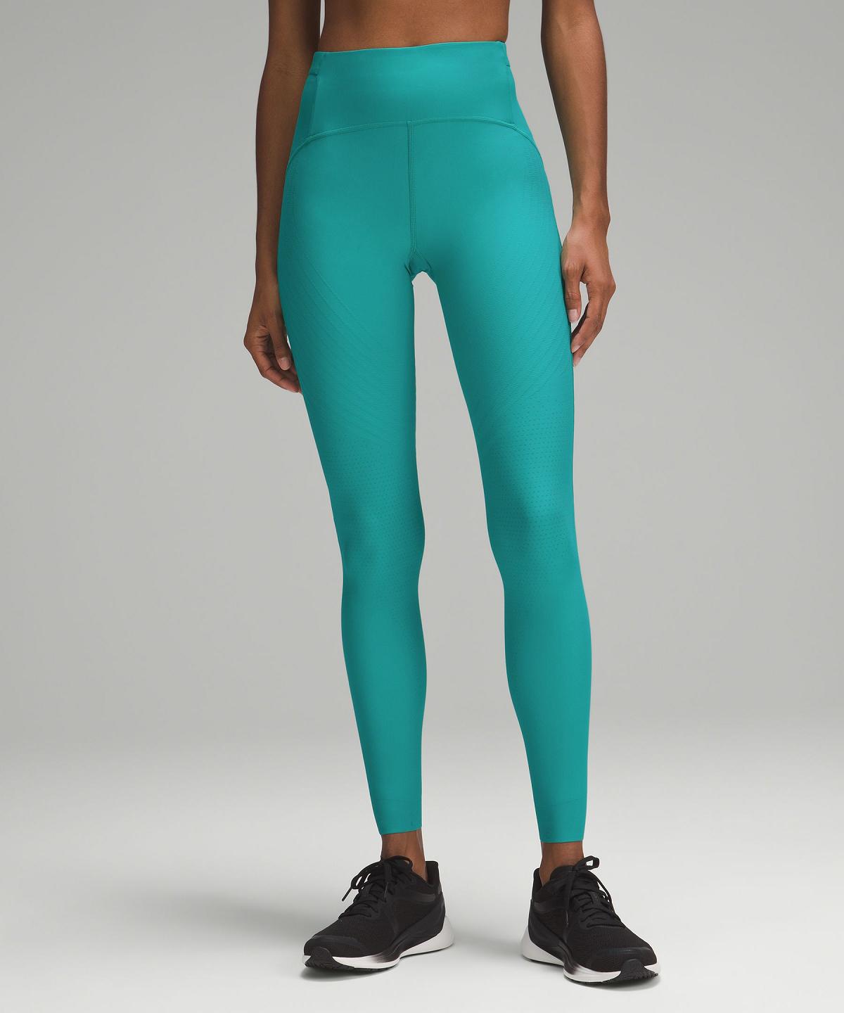 Green Women Lululemon SenseKnit Running High-Rise Tight 28" Leggings | AU_LuLu99645