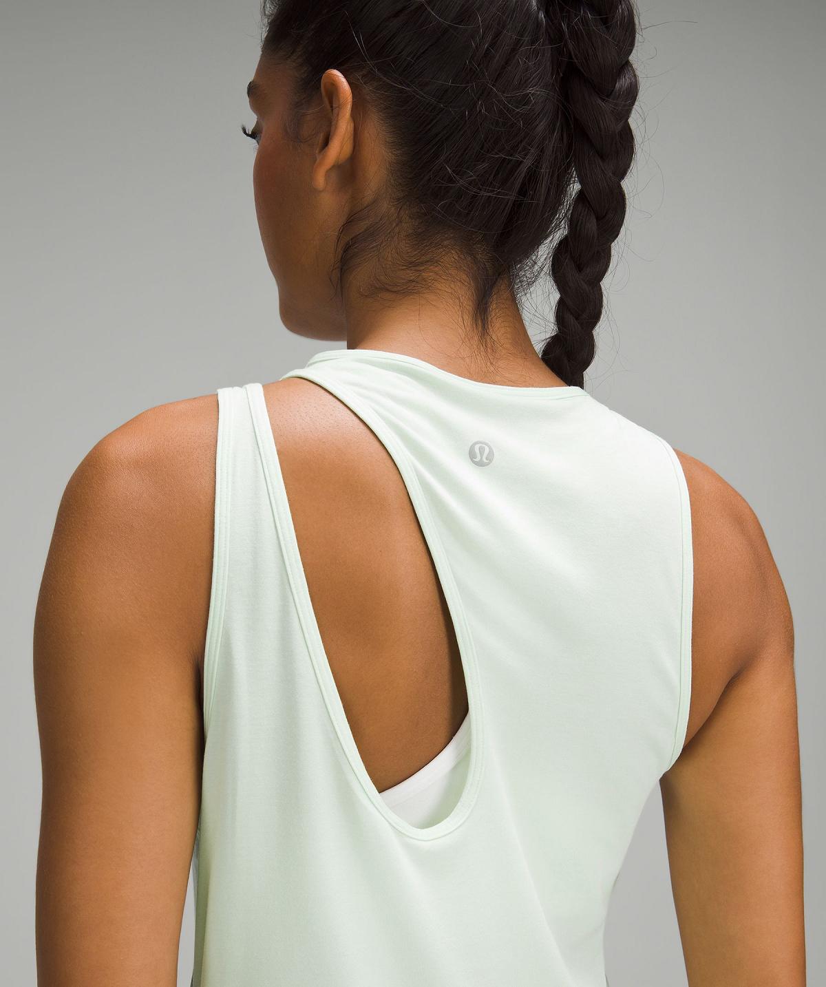 Green Women Lululemon Shoulder Cut-Out Yoga Tank Top | AU_LuLu96038