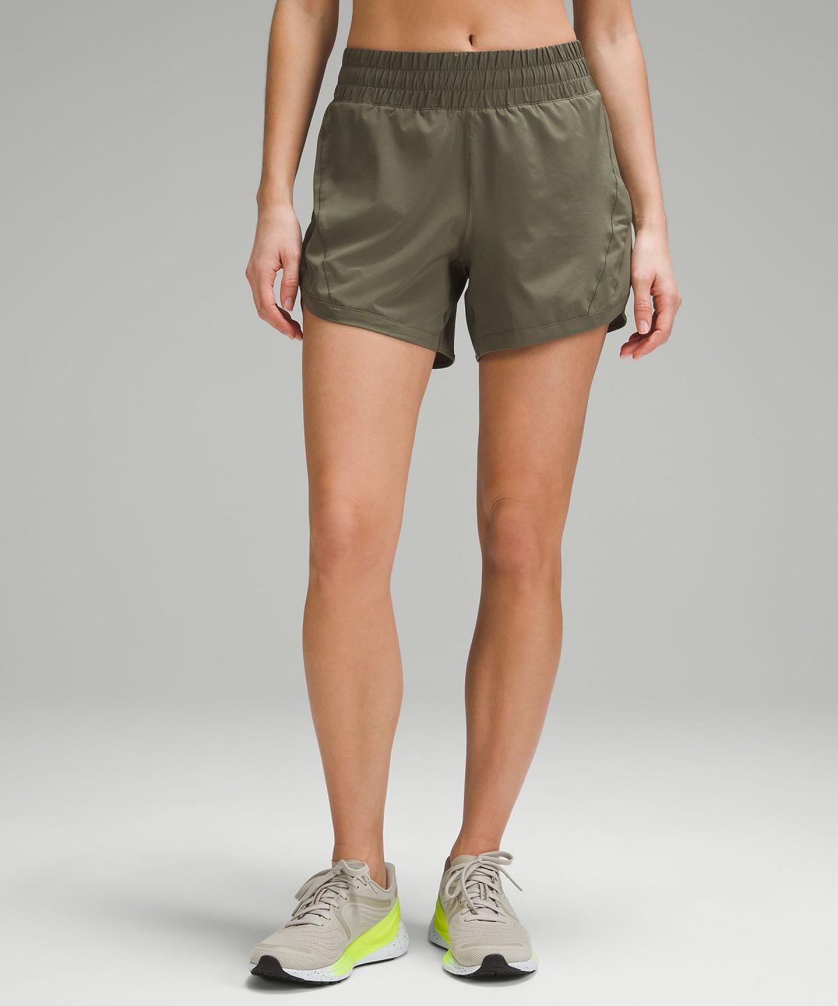 Green Women Lululemon Track That High-Rise Lined 5" Shorts | AU_LuLu10113