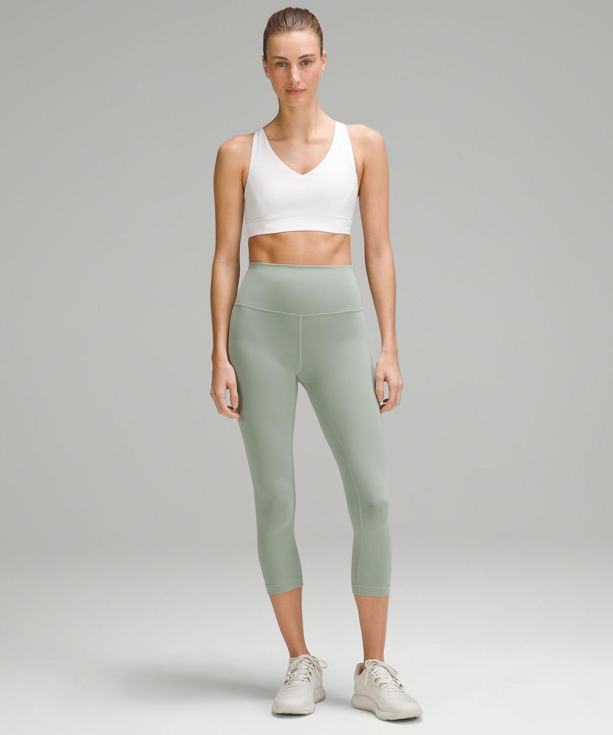 Green Women Lululemon Wunder Train High-Rise Crop 21" Leggings | AU_LuLu81386