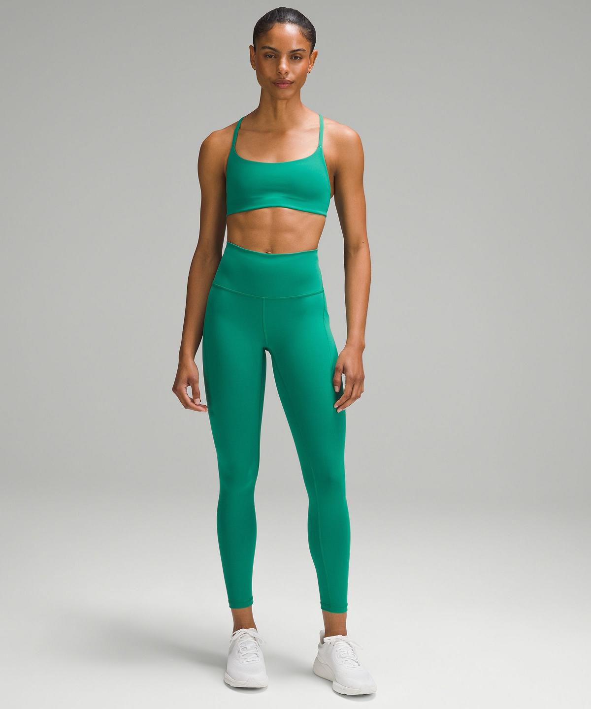 Green Women Lululemon Wunder Train High-Rise Tight with Pockets 25" Leggings | AU_LuLu86044