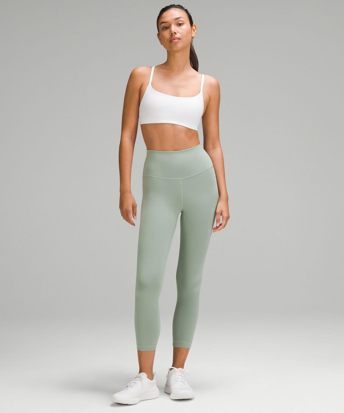 Green Women Lululemon Wunder Train High-Rise Crop 23" Pants | AU_LuLu63007