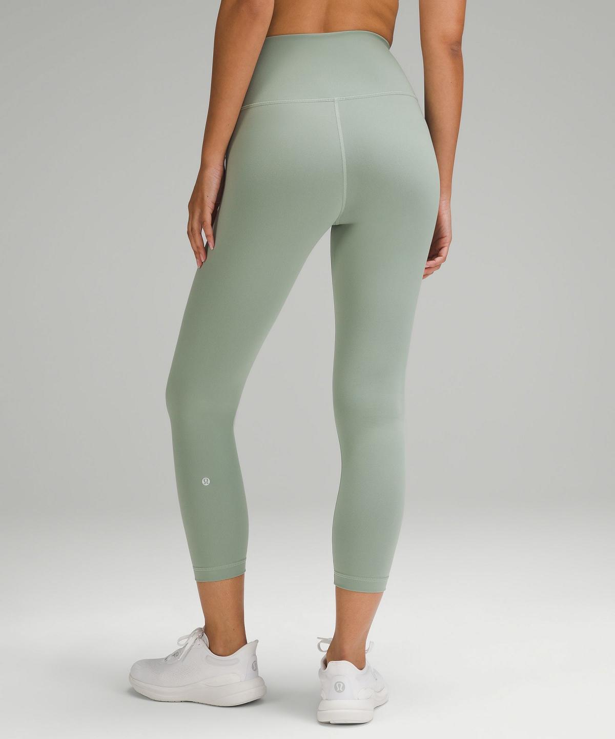 Green Women Lululemon Wunder Train High-Rise Crop 23" Pants | AU_LuLu63007