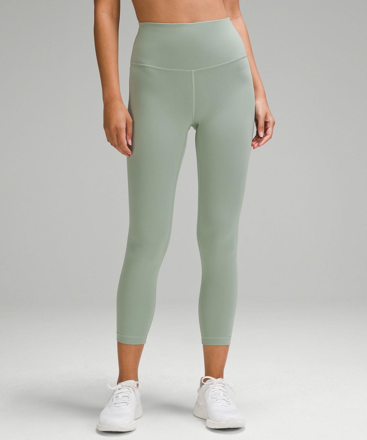 Green Women Lululemon Wunder Train High-Rise Crop 23" Pants | AU_LuLu63007