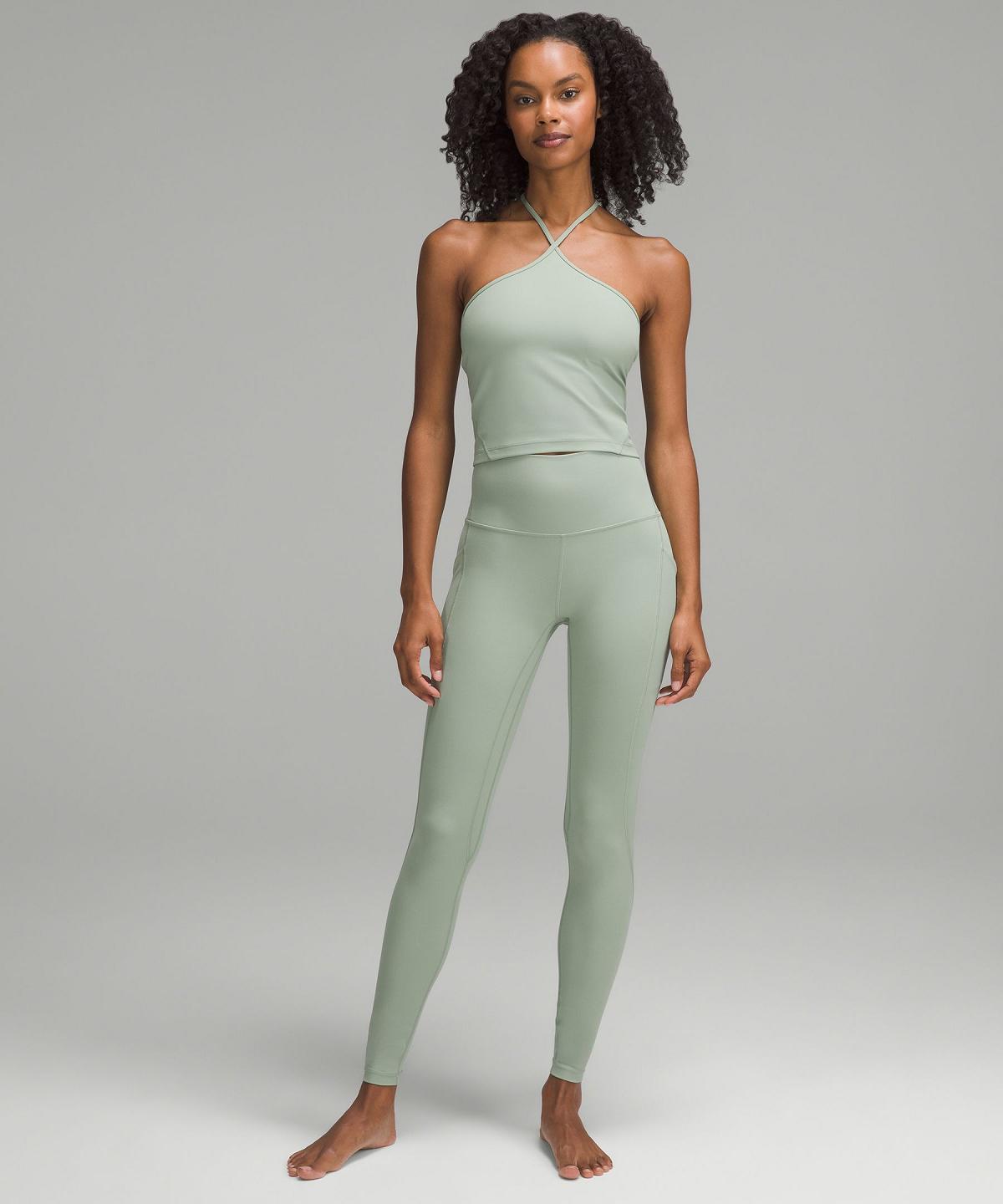 Grey Green Women Lululemon Align™ T-Strap Tank Top | AU_LuLu31699