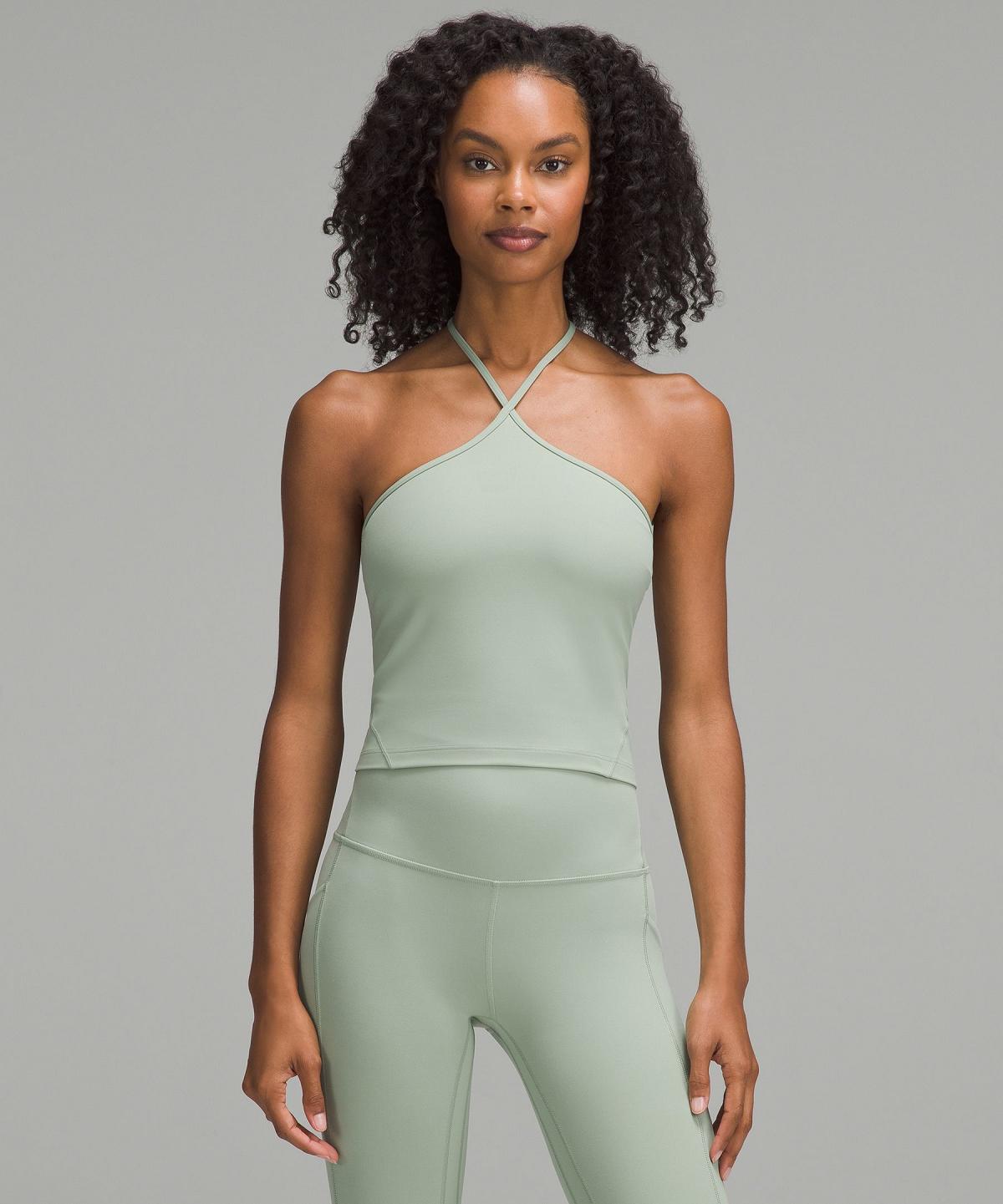 Grey Green Women Lululemon Align™ T-Strap Tank Top | AU_LuLu31699