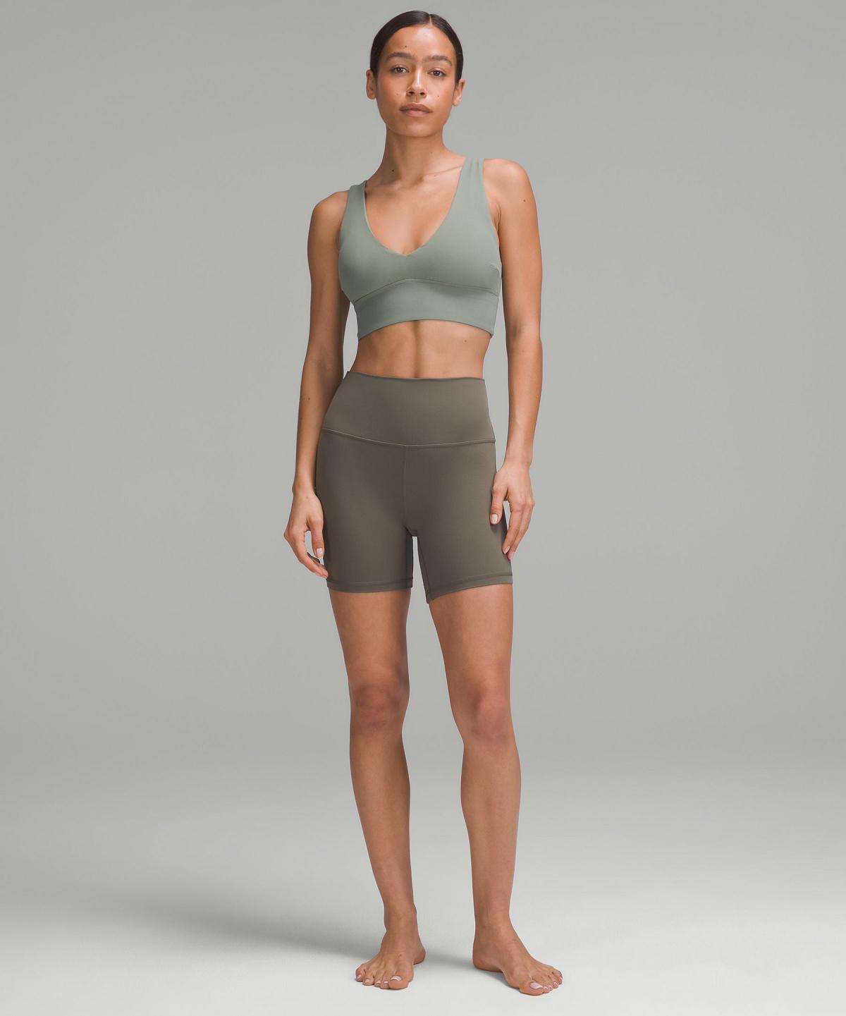 Grey Green Women Lululemon Align™ V-Neck Sports Bra | AU_LuLu21414