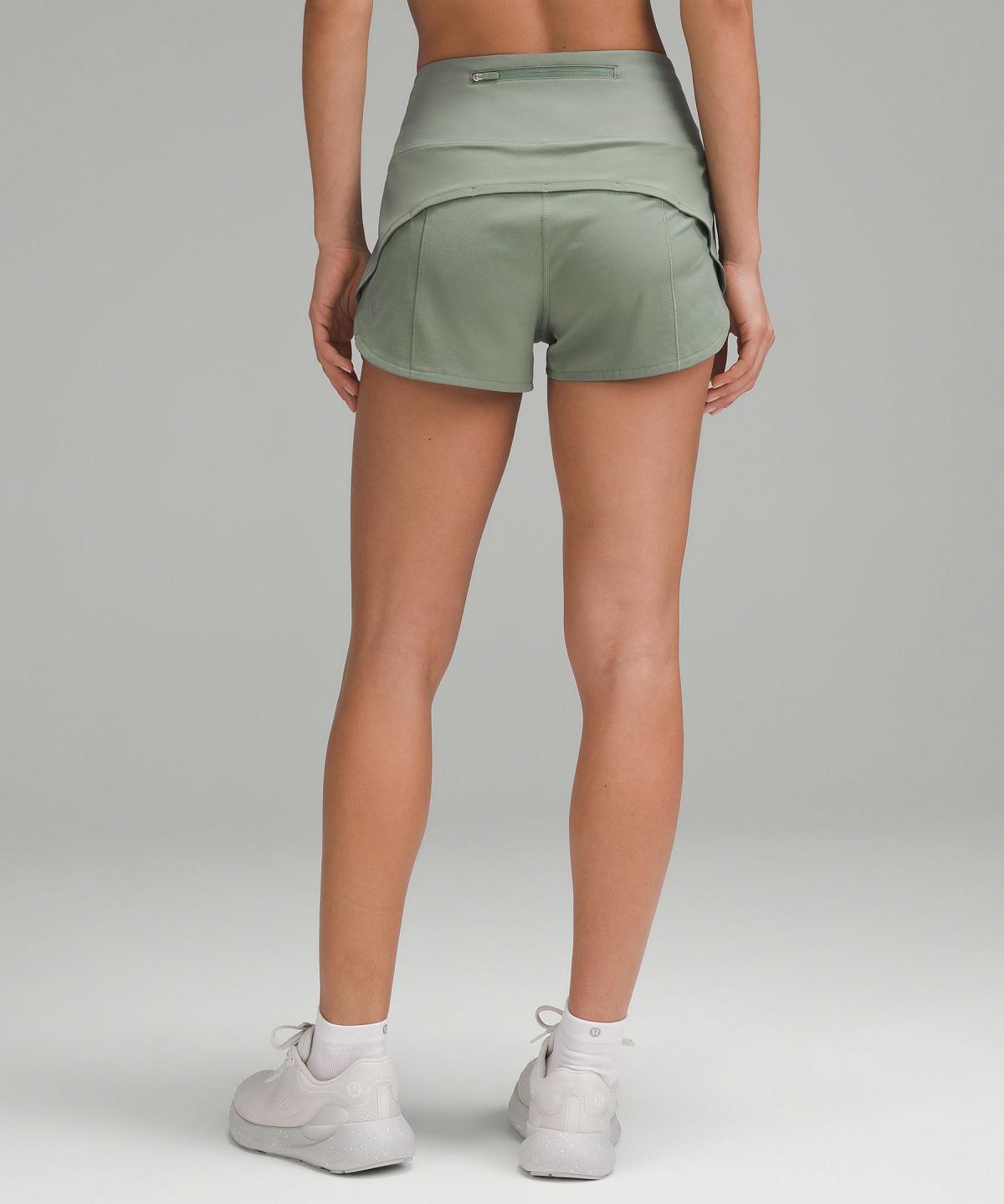 Grey Green Women Lululemon Speed Up High-Rise Lined 2.5" Shorts | AU_LuLu64990