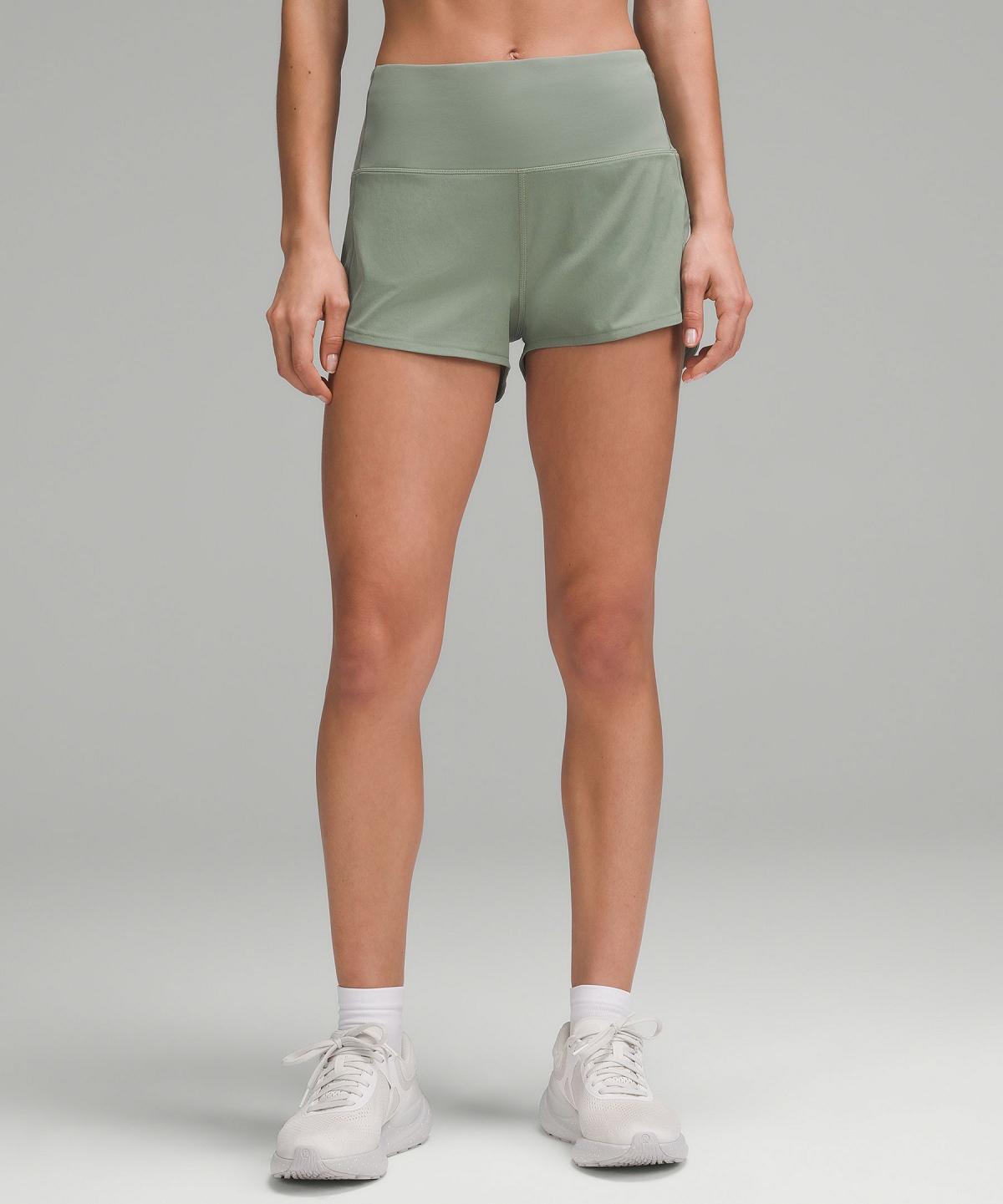 Grey Green Women Lululemon Speed Up High-Rise Lined 2.5" Shorts | AU_LuLu64990