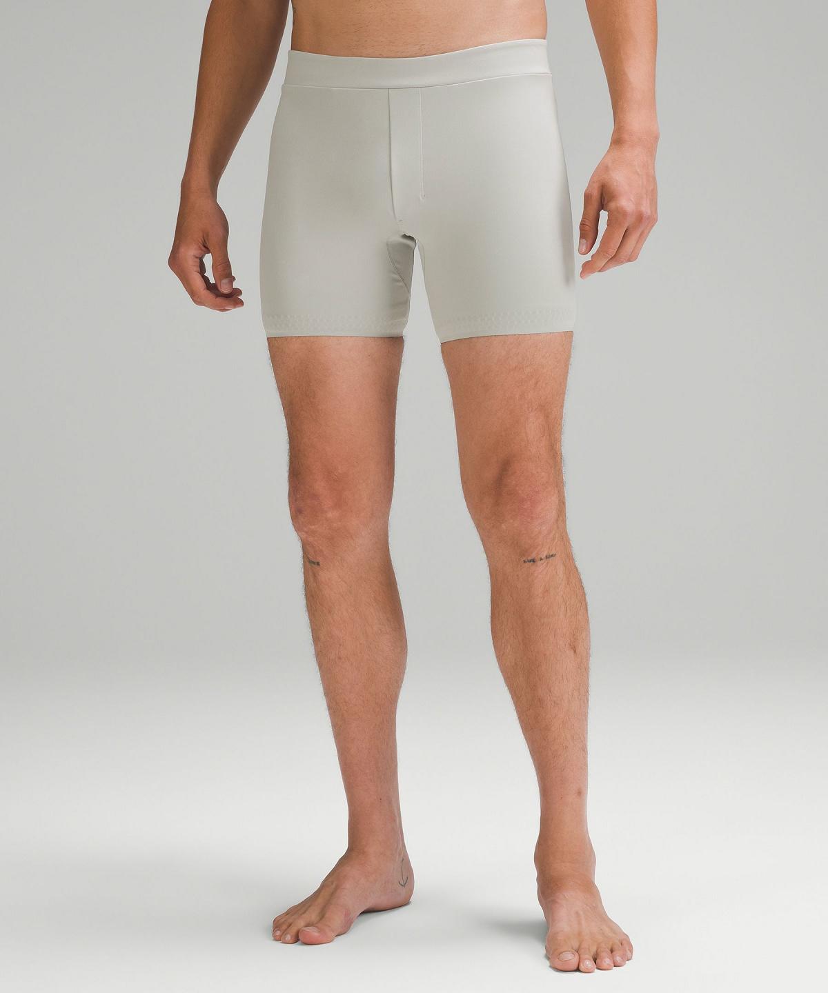 Grey Men Lululemon Everlux Yoga 6" Shorts | AU_LuLu84250