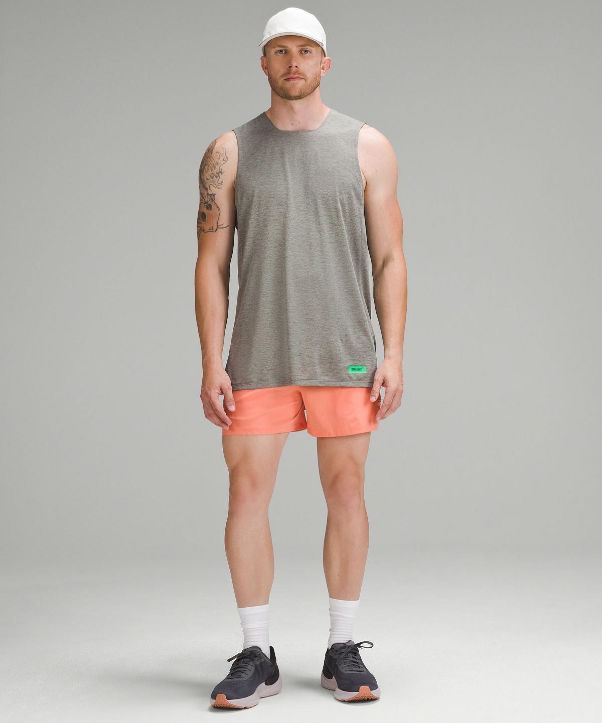 Grey Men Lululemon Fast and Free Trail Running Tank Top Shirts | AU_LuLu95433